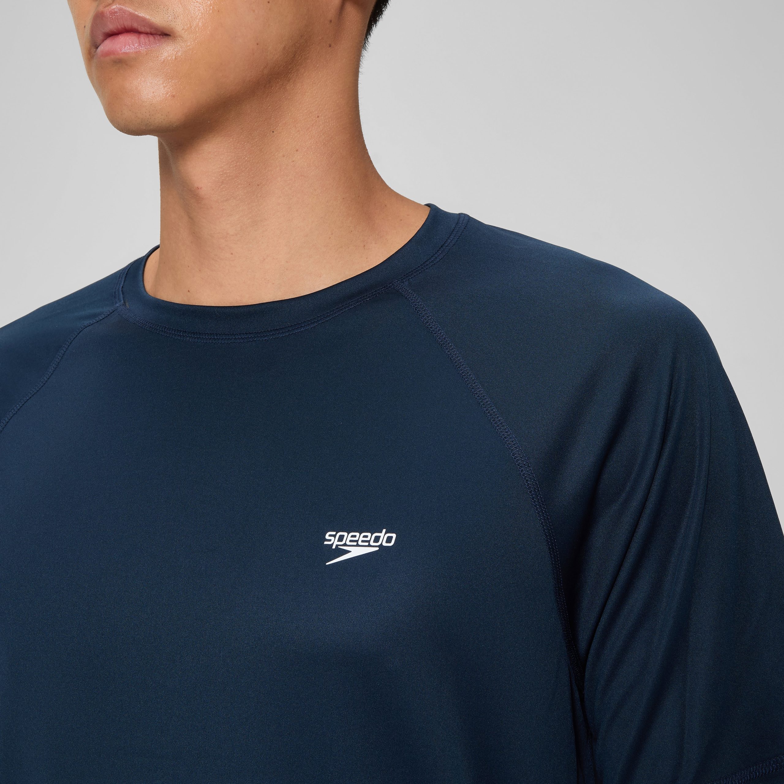 Men's Easy Short Sleeve Rashguard Navy - Image 5