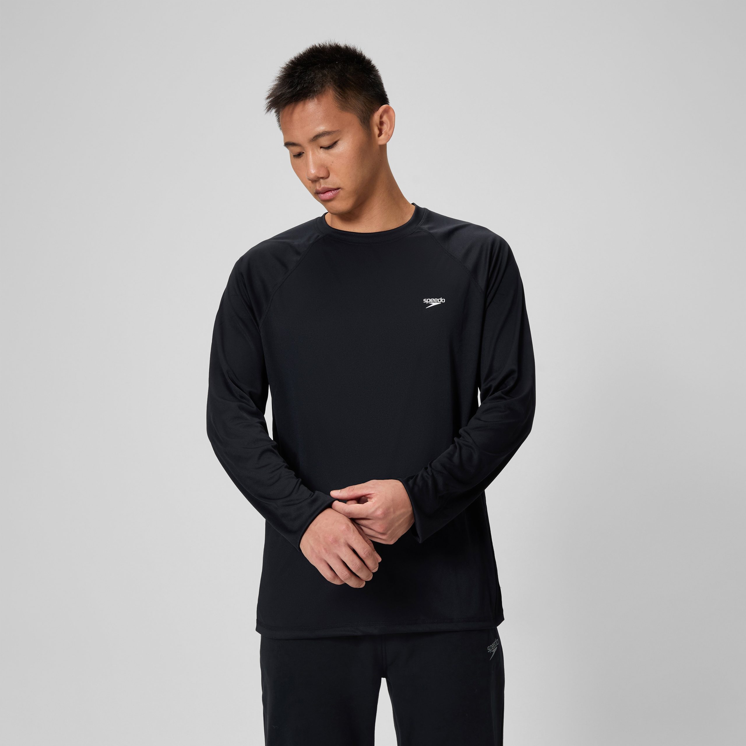 Men's Easy Long Sleeve Rashguard Black