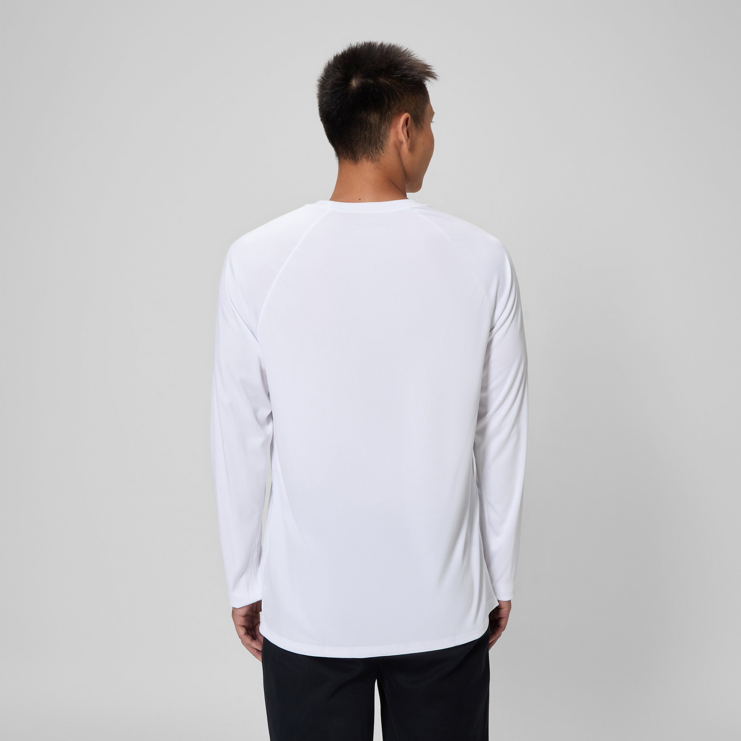 Men's Easy Long Sleeve Rashguard White - Image 3