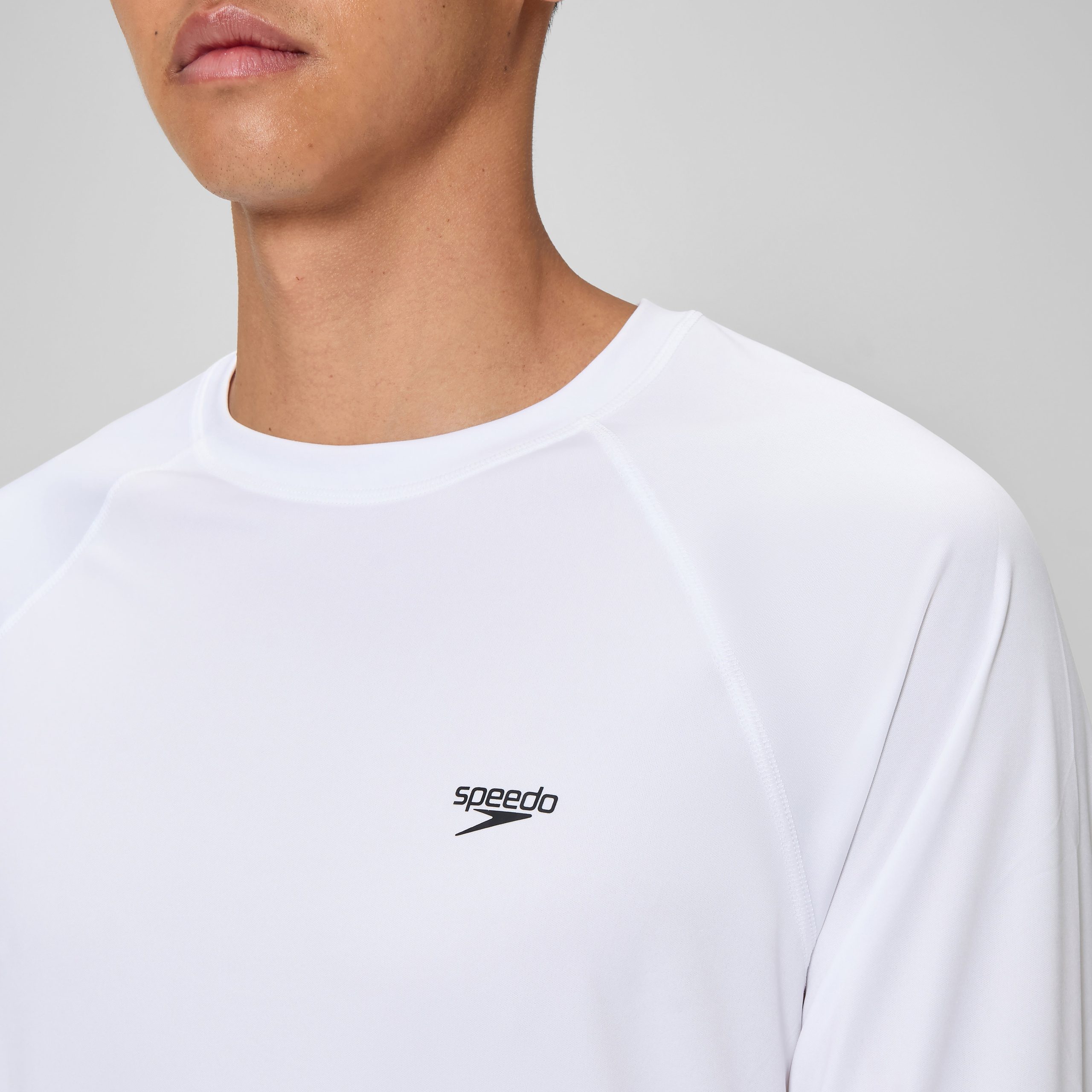 Men's Easy Long Sleeve Rashguard White - Image 5