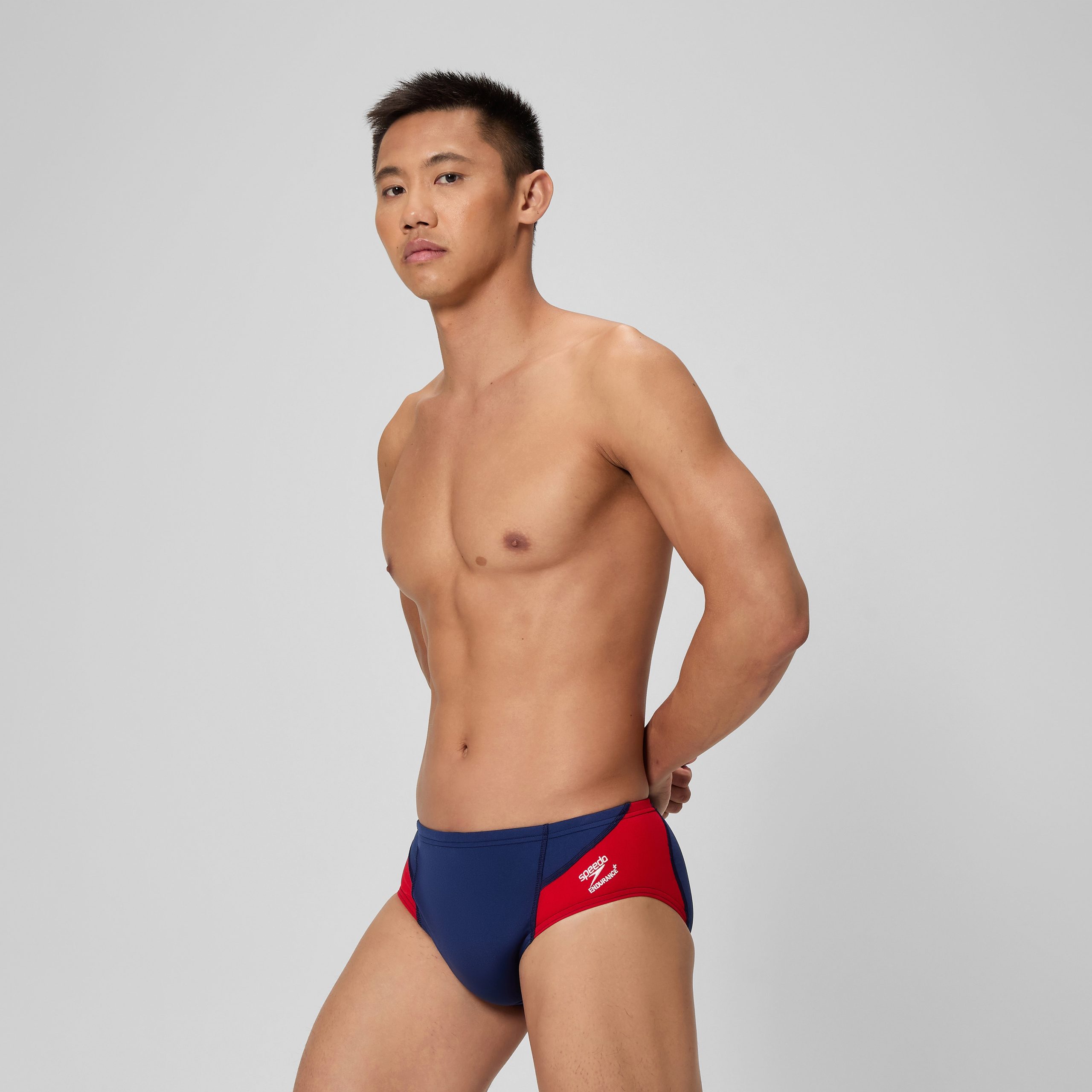Men's Spark Splice Brief Red/Black - Image 2