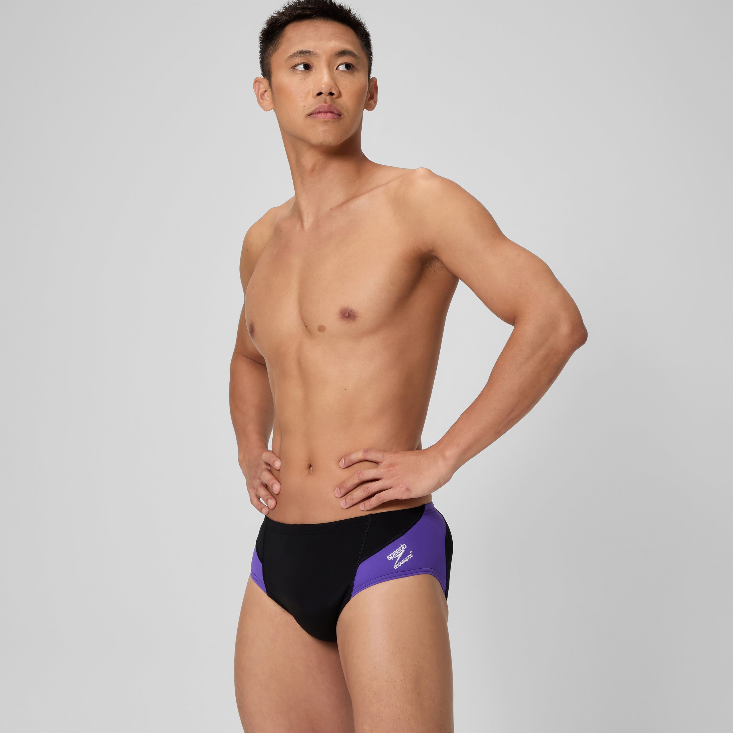 Men's Spark Splice Brief Purple - Image 2
