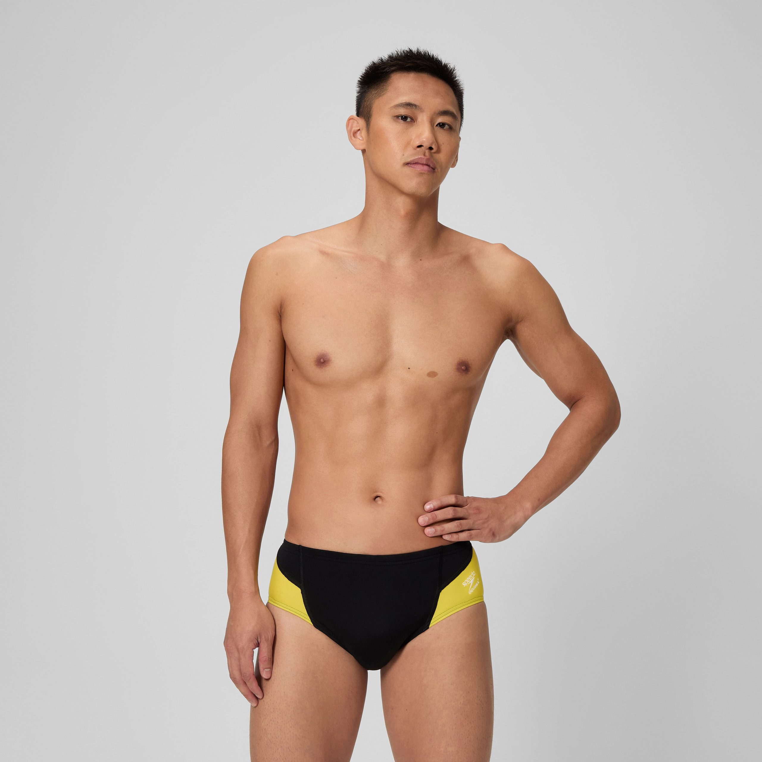 Men's Spark Splice Brief Yellow