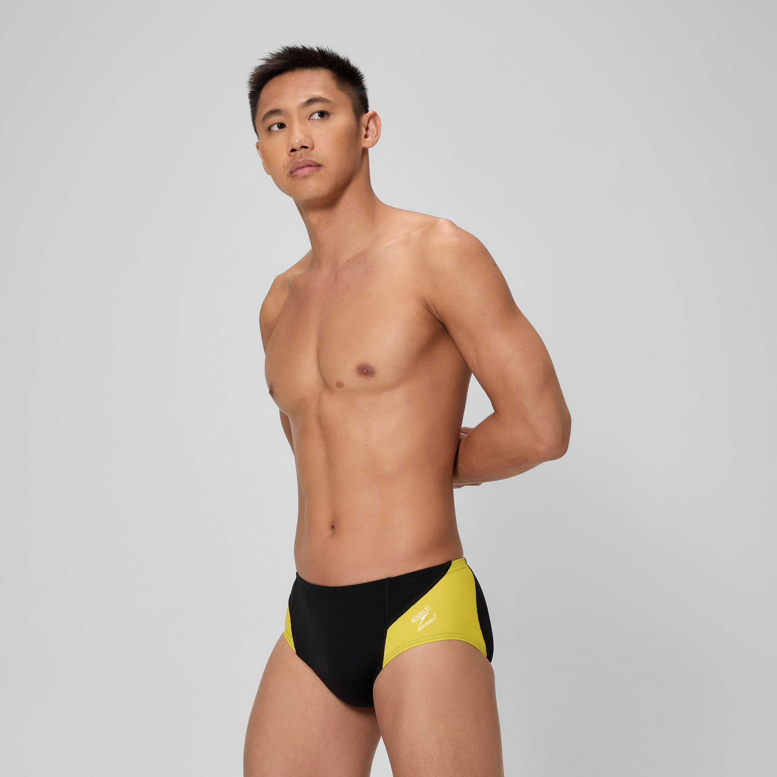 Men's Spark Splice Brief Yellow - Image 2