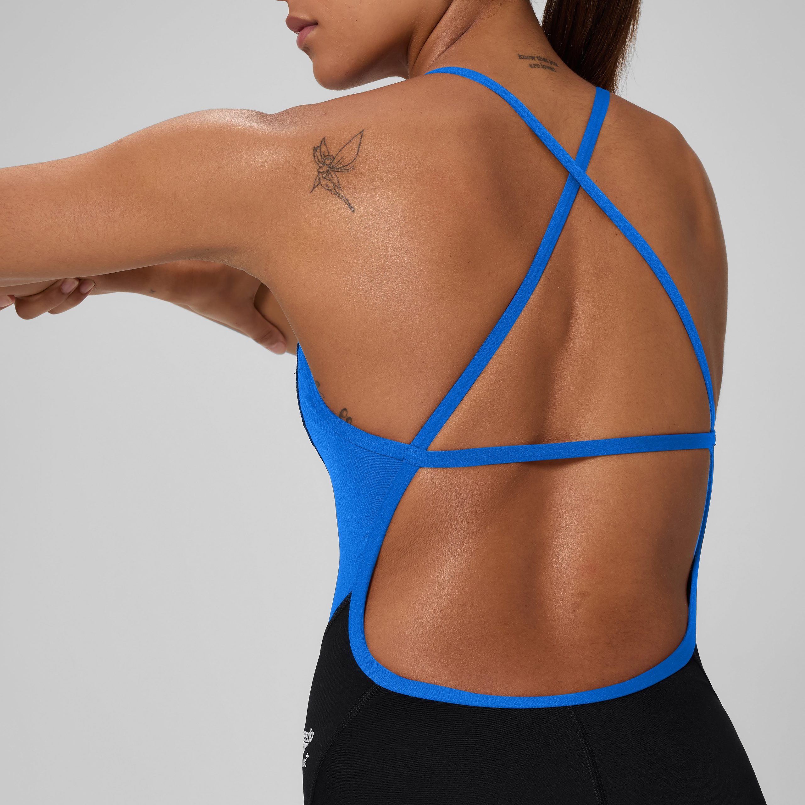 Women's Spark Splice Crossback One Piece Black - Image 4