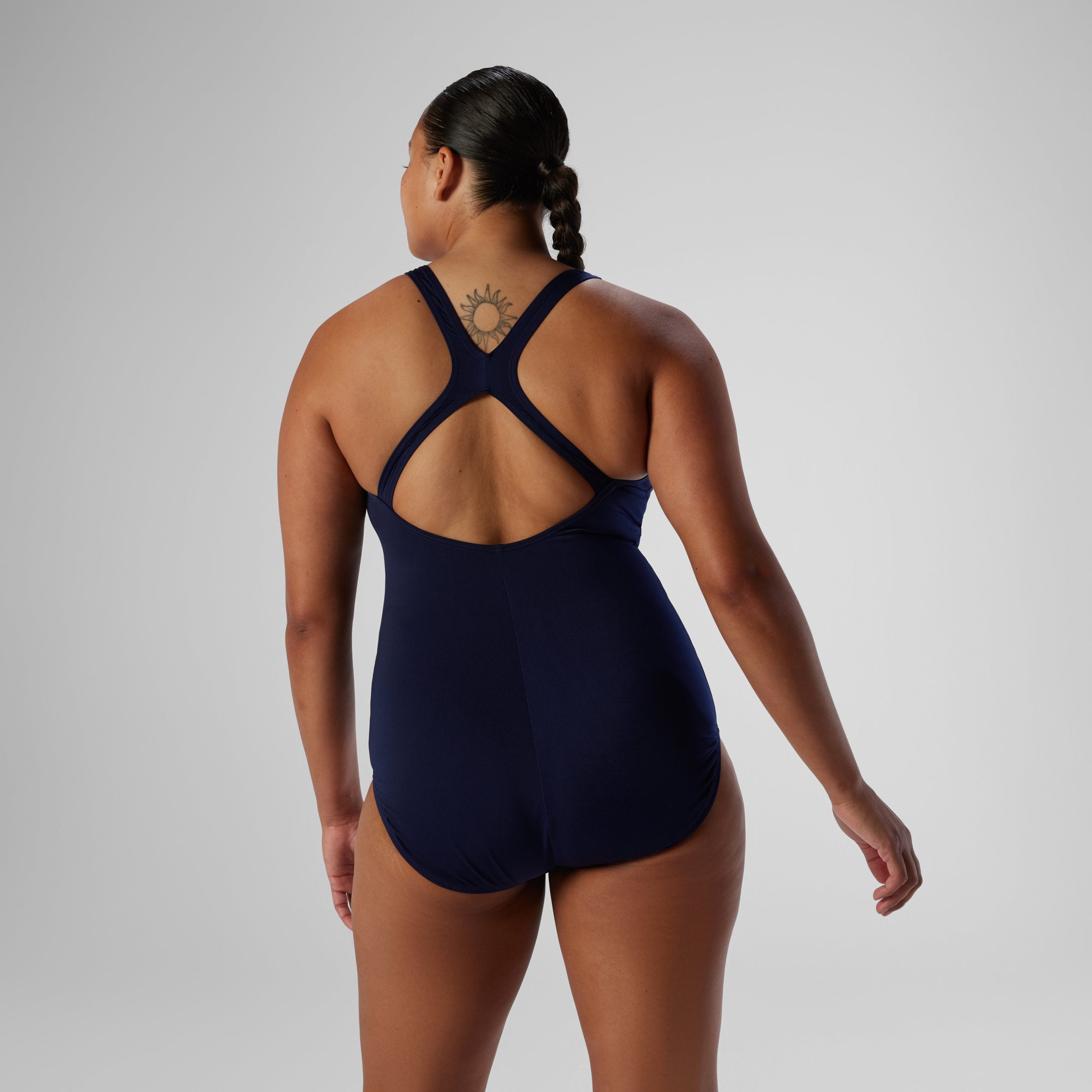 Women's Contemporary Ultraback One Piece Navy - Image 3