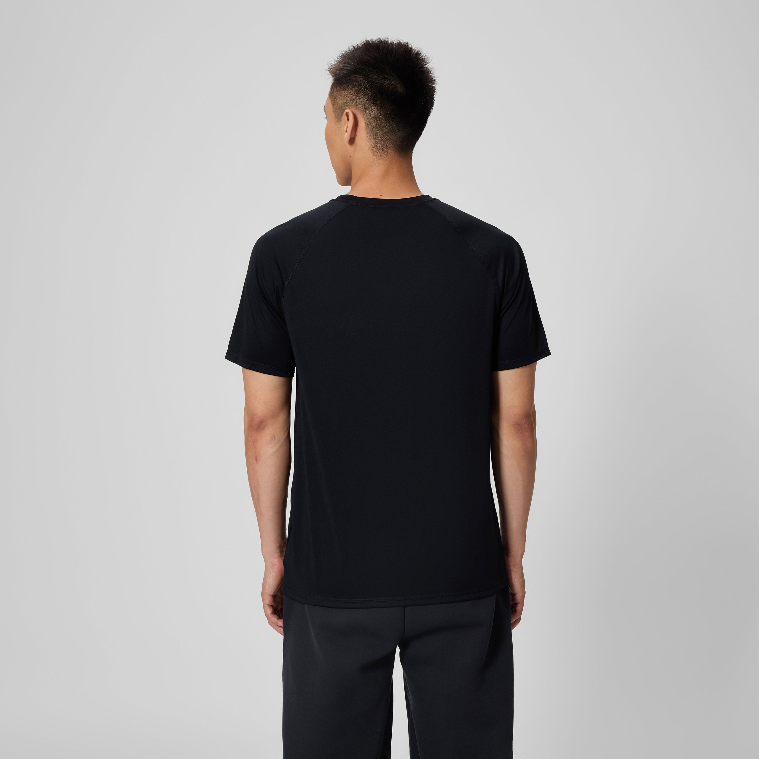 New Easy Short Sleeve Swim Rashguard Black - Image 4