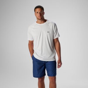 Men's New Easy Short Sleeve Rashguard White