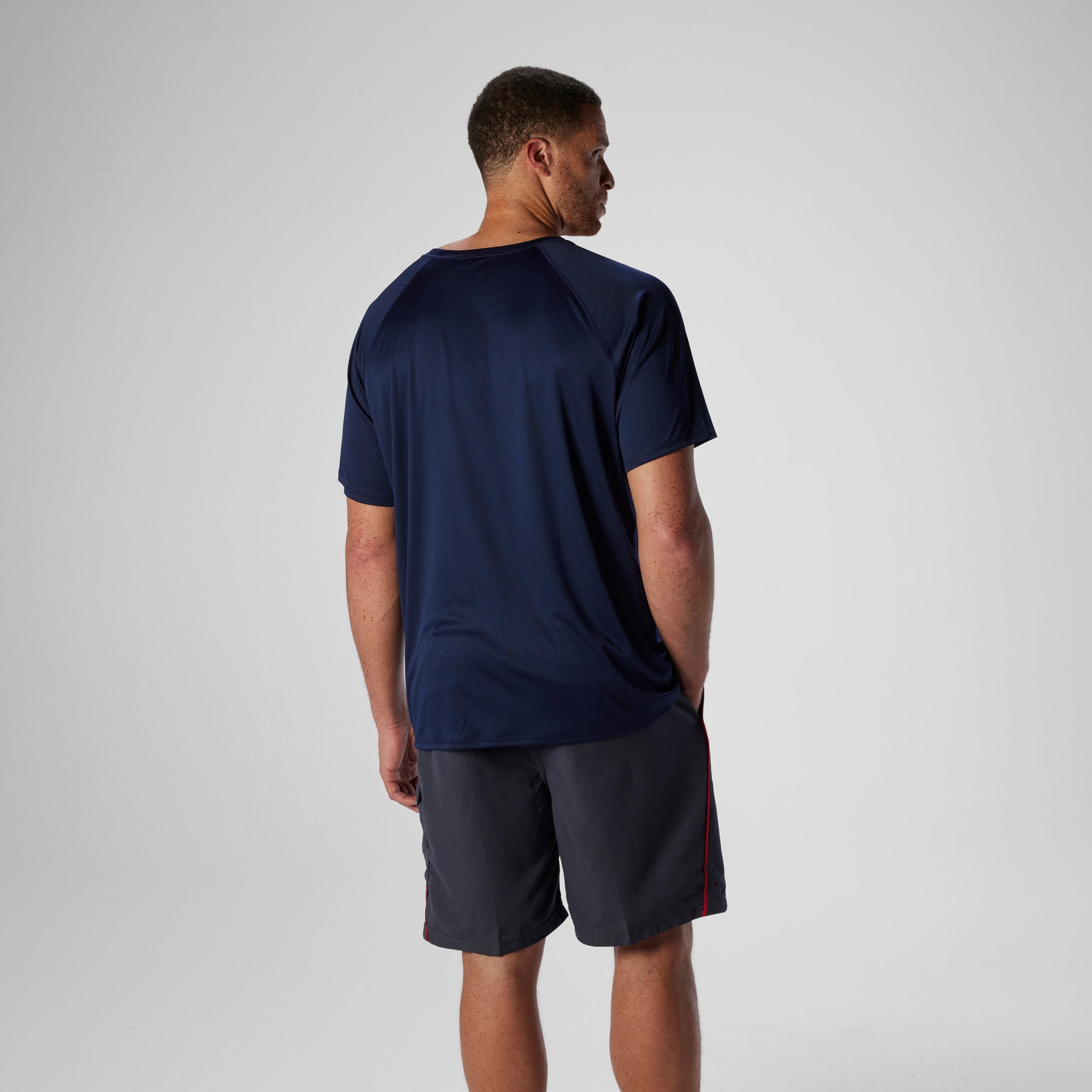 Easy Solid Short Sleeve Swim Rashguard Navy - Image 3