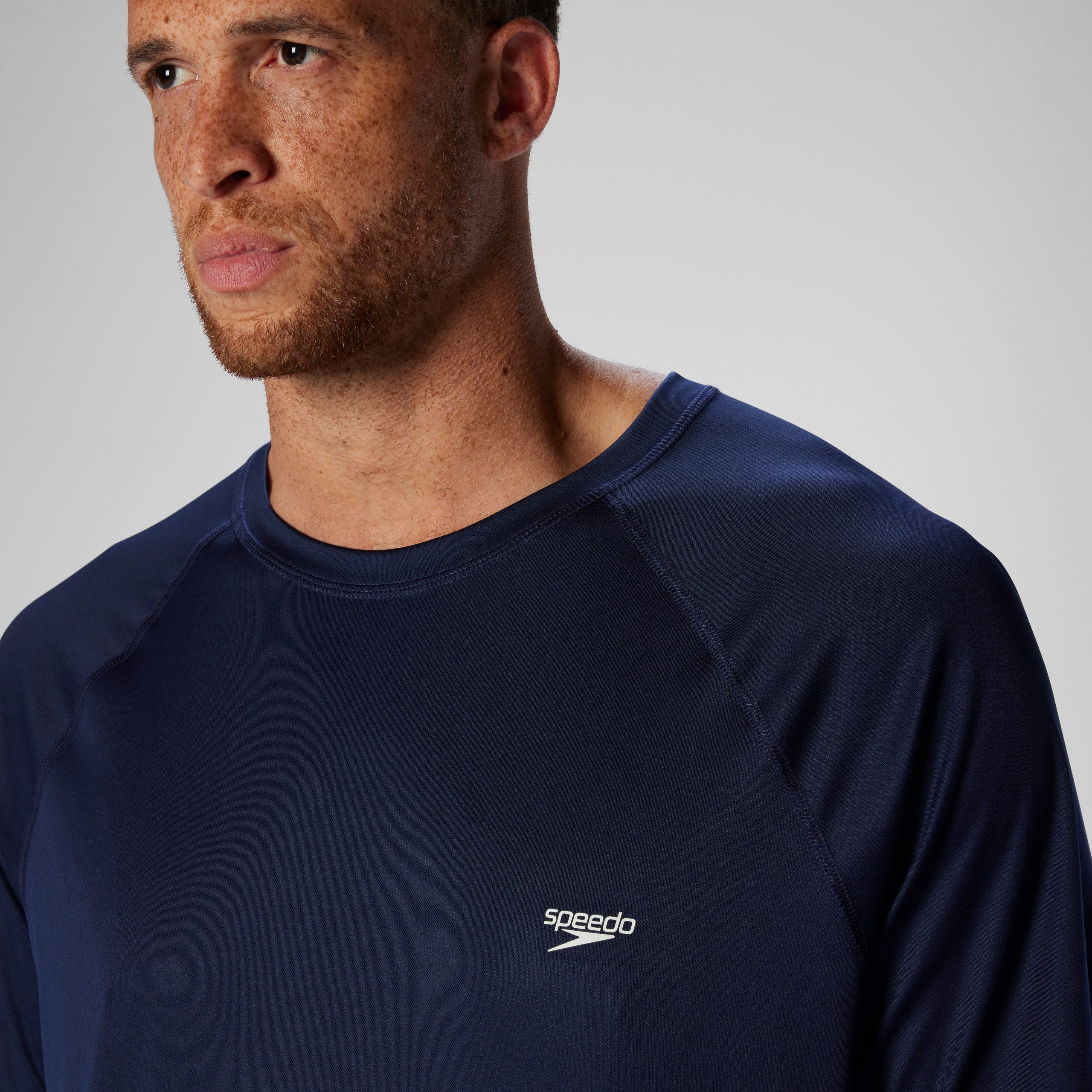Easy Solid Short Sleeve Swim Rashguard Navy - Image 5