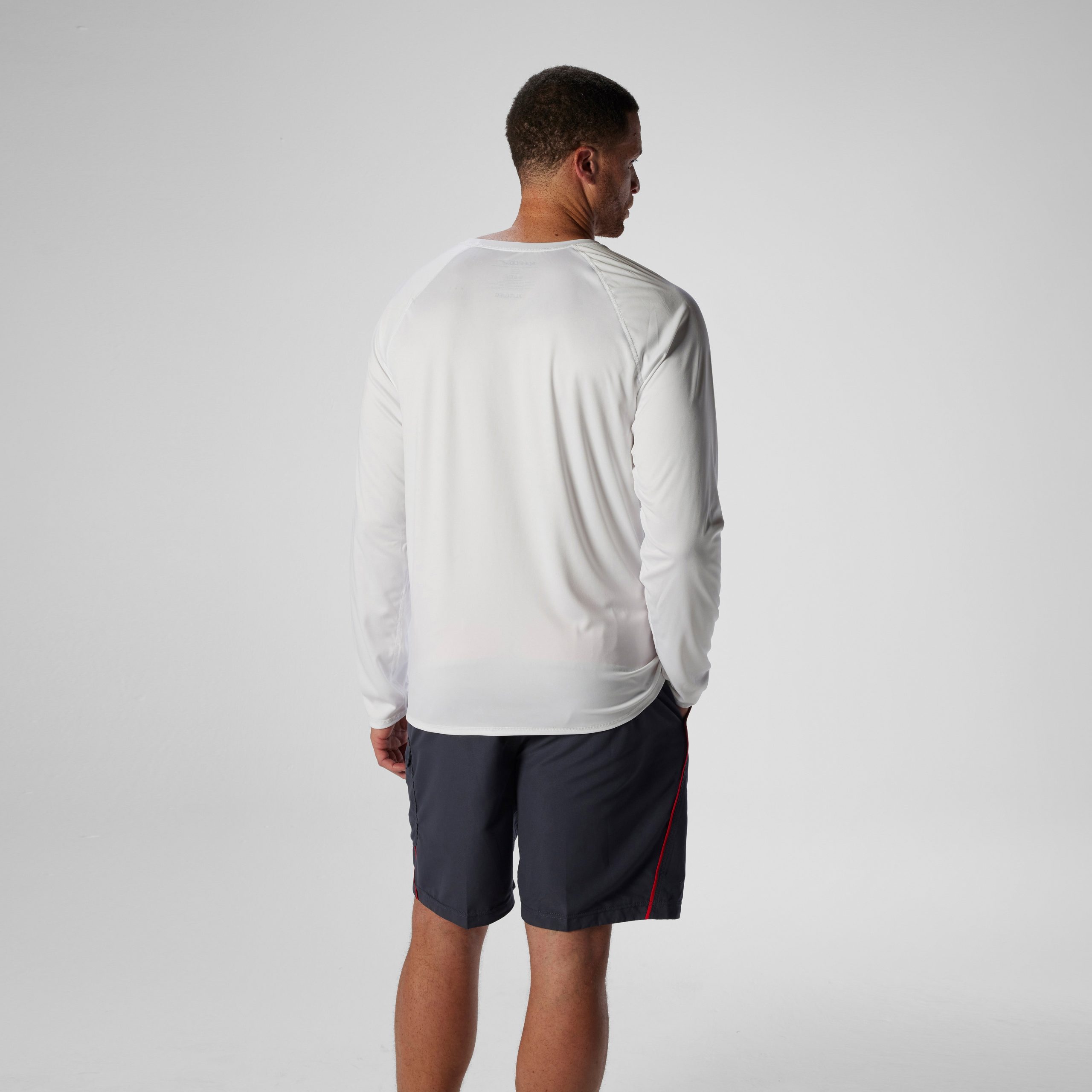 Easy Solid Long Sleeve Swim Rashguard White - Image 4