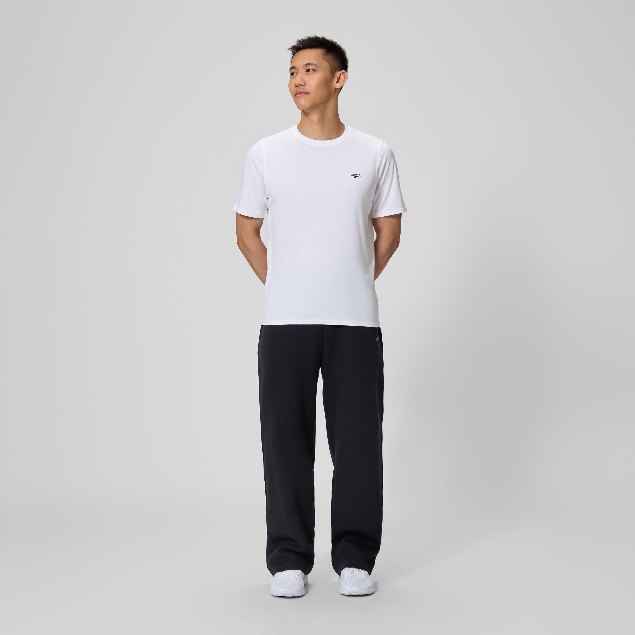 Basic Short Sleeve Swim T-shirt White