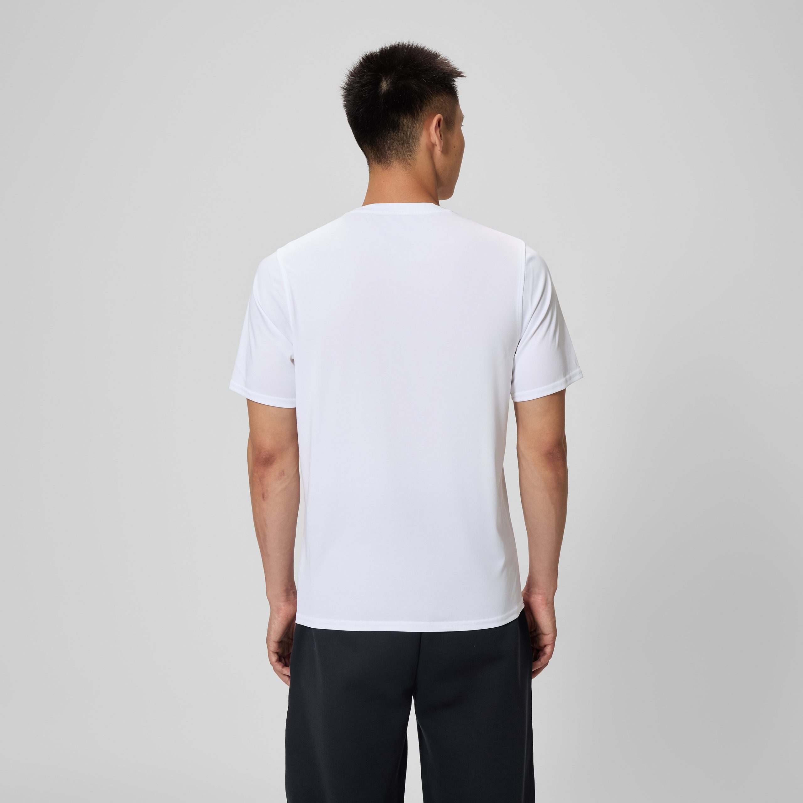 Basic Short Sleeve Swim T-shirt White - Image 4
