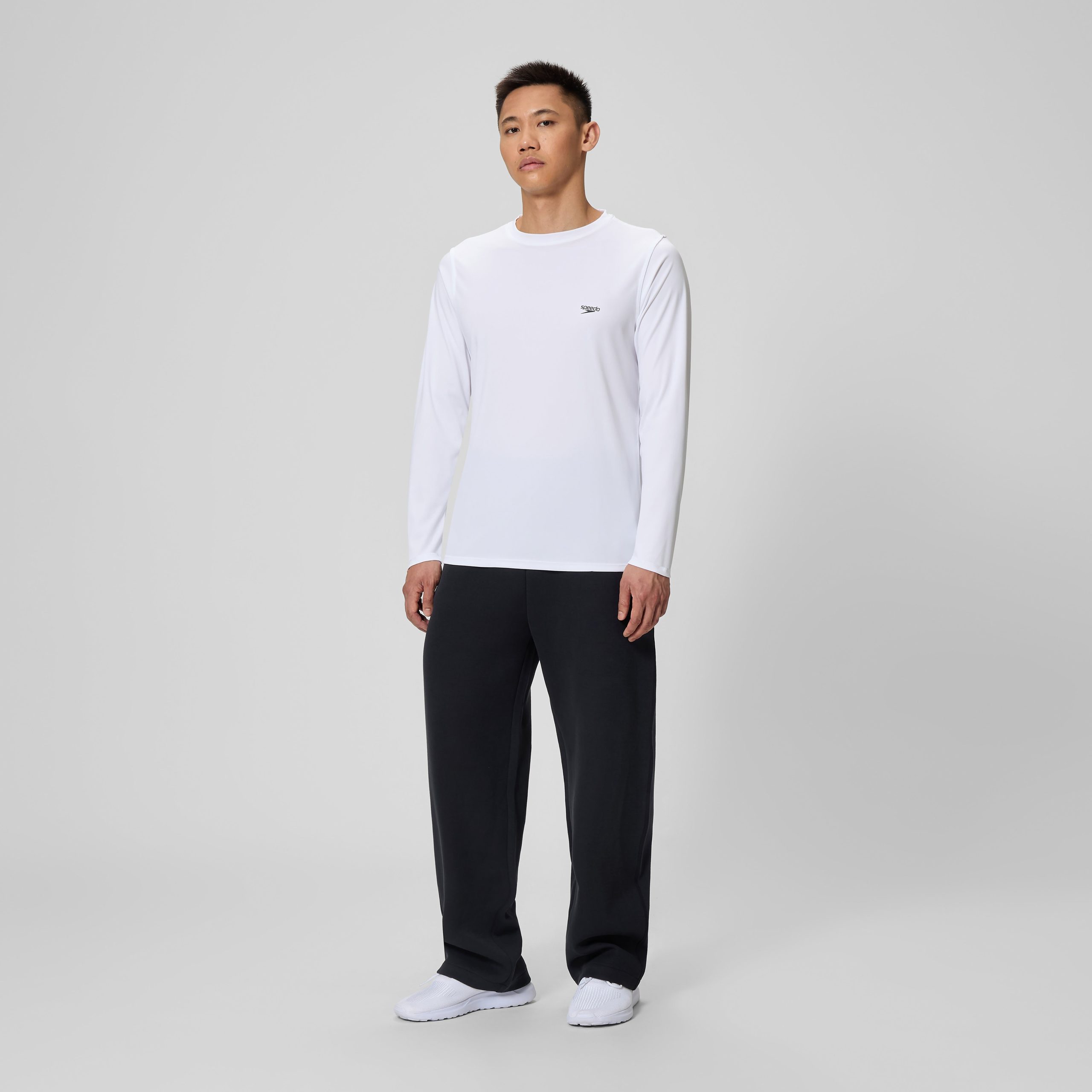 Basic Long Sleeve Swim T-shirt White