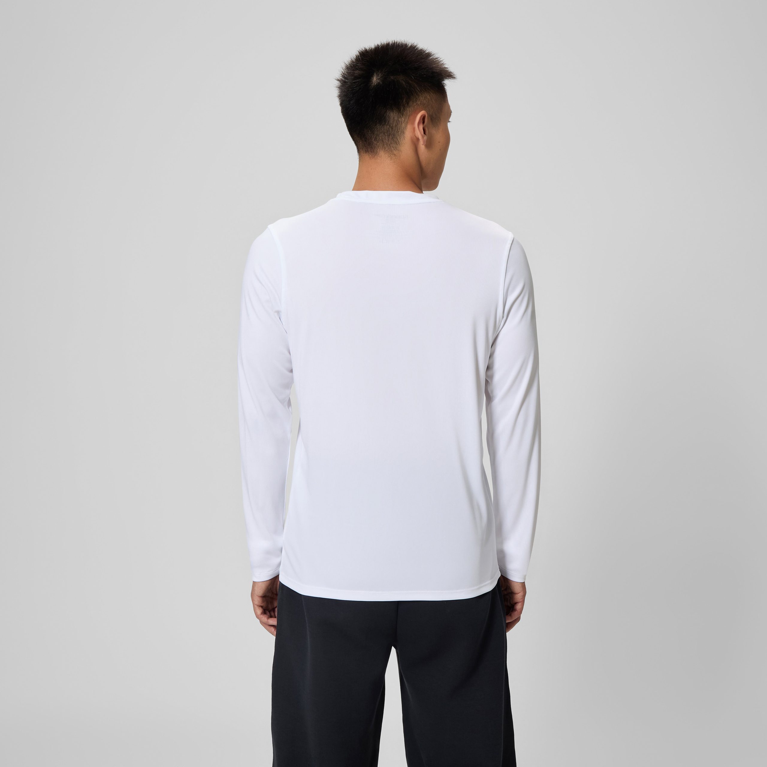 Basic Long Sleeve Swim T-shirt White - Image 4