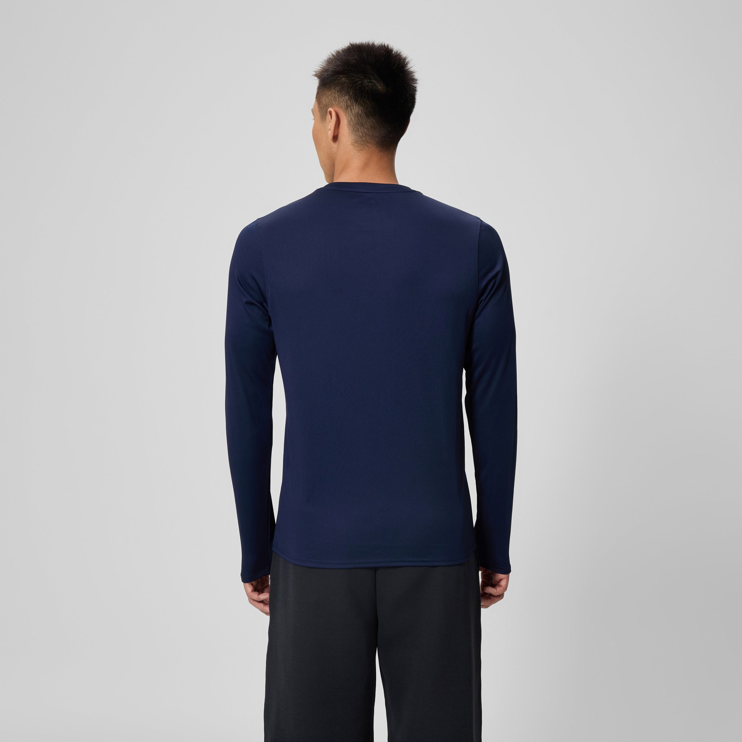 Basic Long Sleeve Swim T-shirt Navy - Image 4