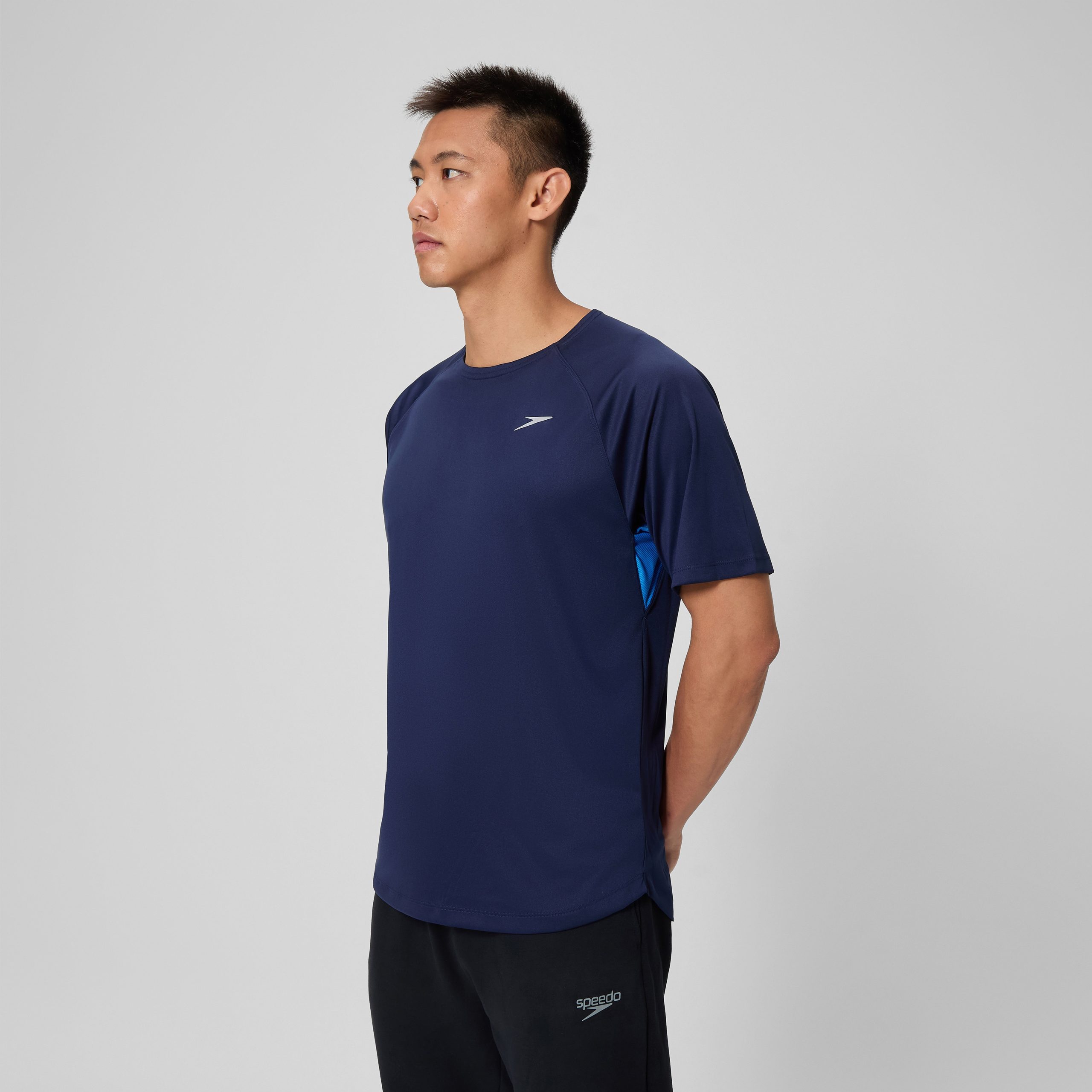 Speedo Short Sleeve Swim Rashguard Navy - Image 2