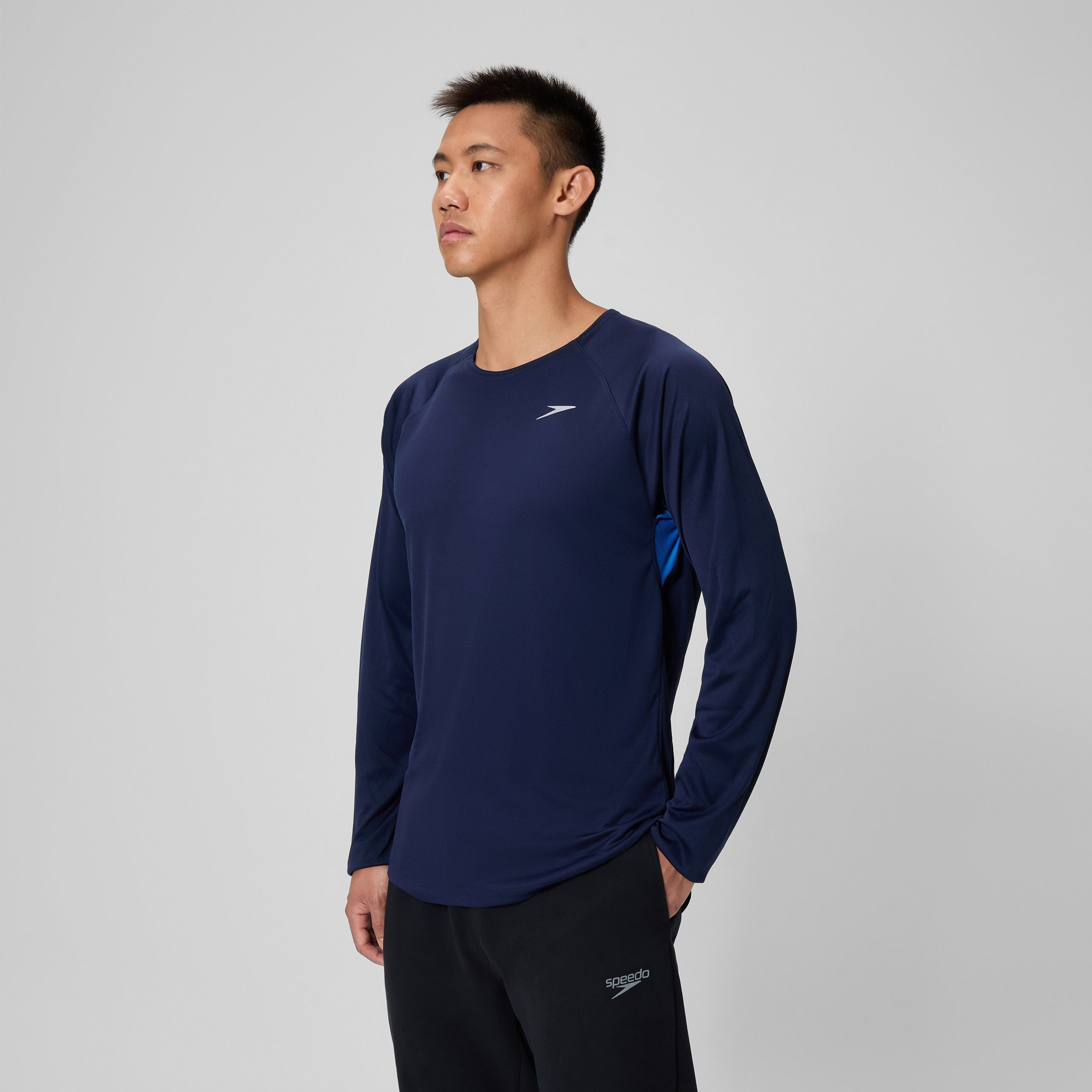 Speedo Long Sleeve Swim Rashguard Navy - Image 2