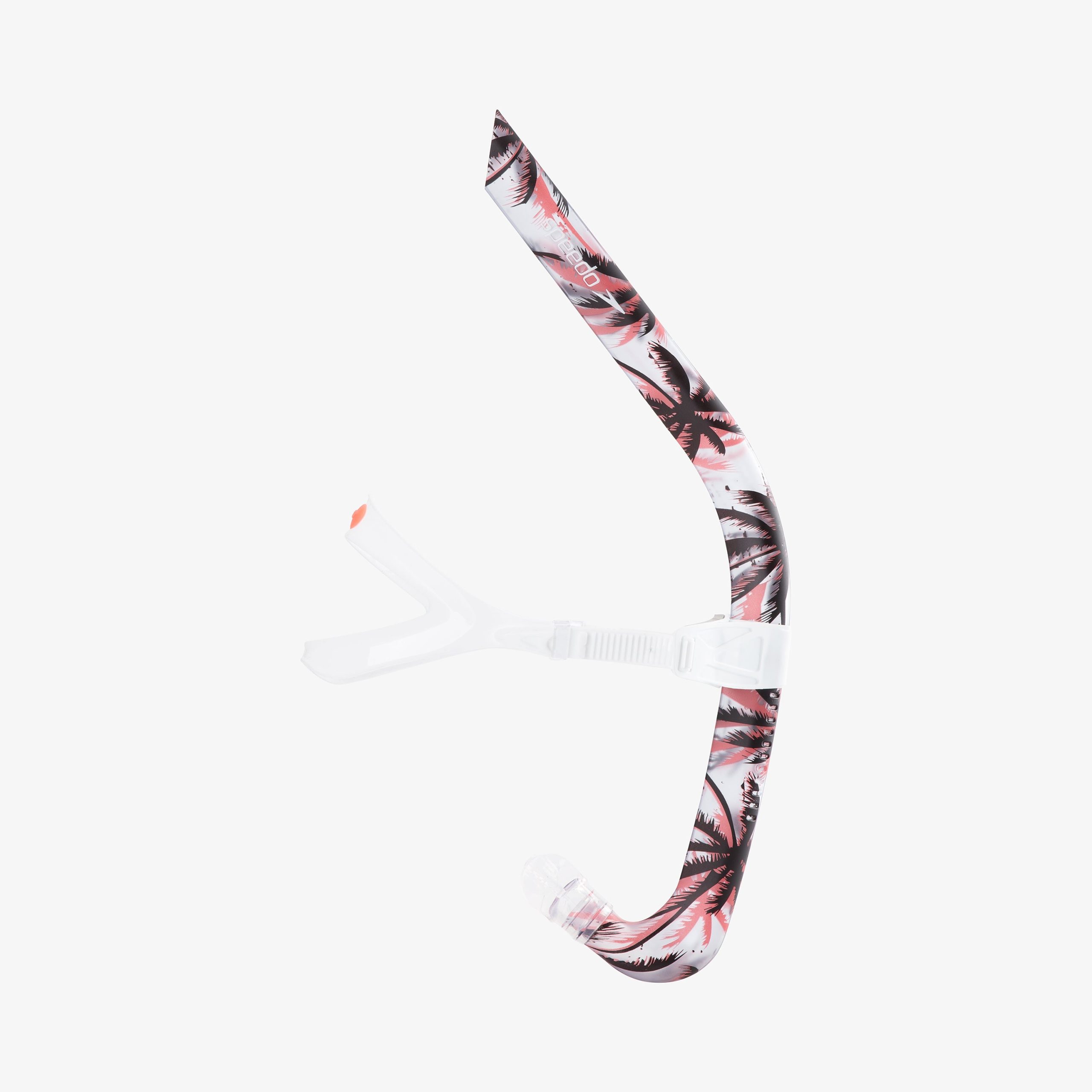 Adult Printed Bullet Head Snorkel Red/White