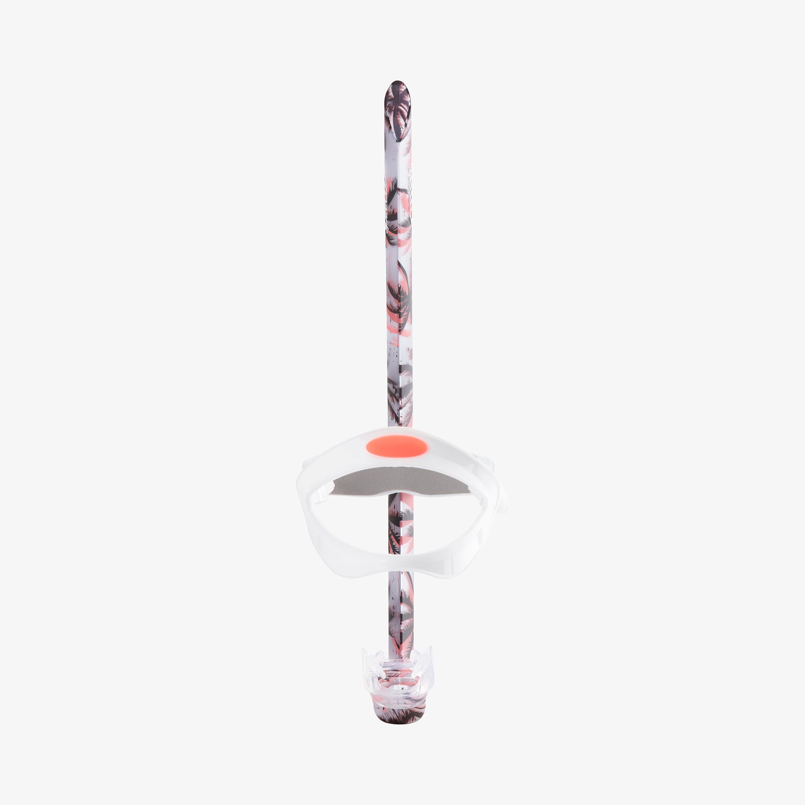 Adult Printed Bullet Head Snorkel Red/White - Image 2