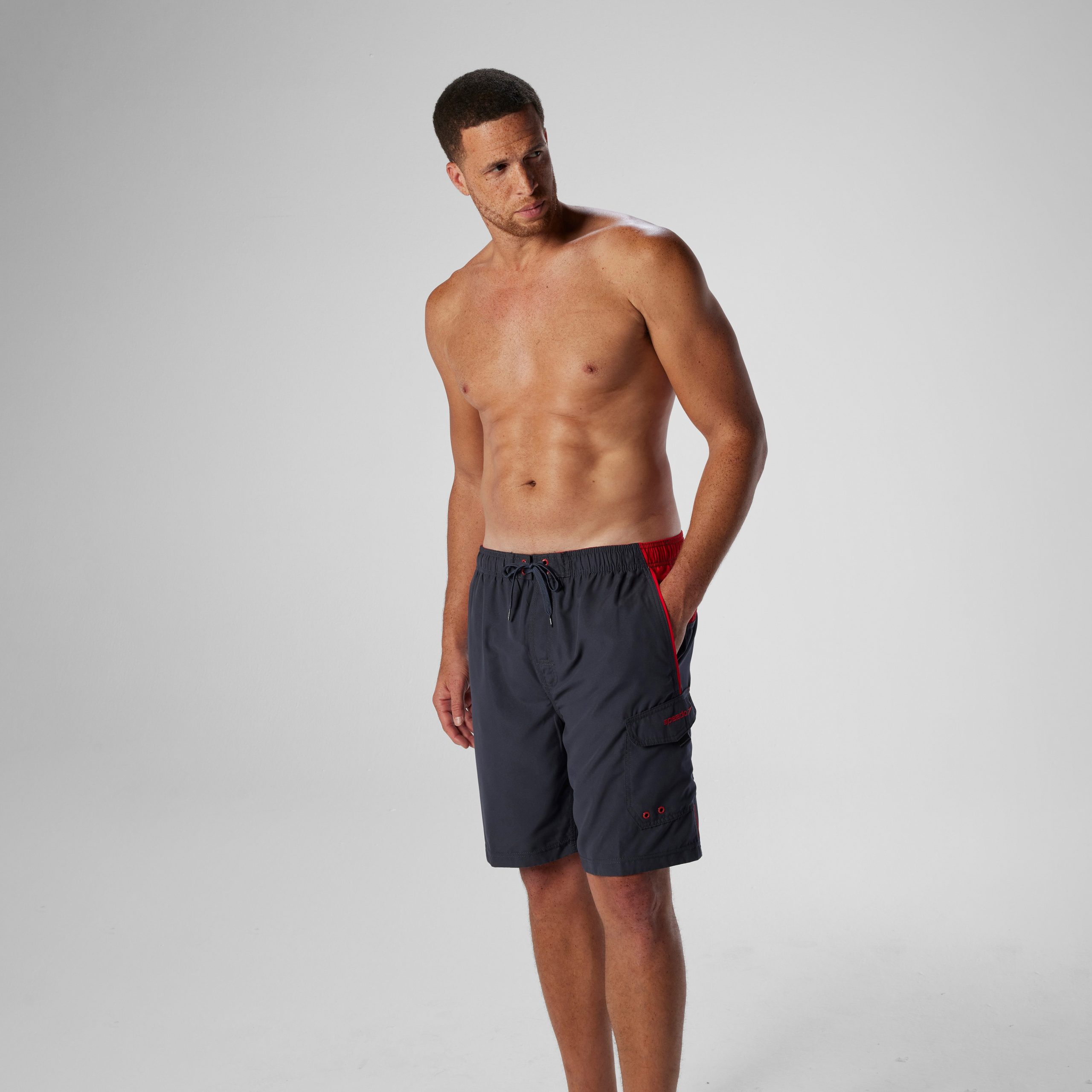 Men's Marina Sport Volley Swim Trunks Gray - Image 3