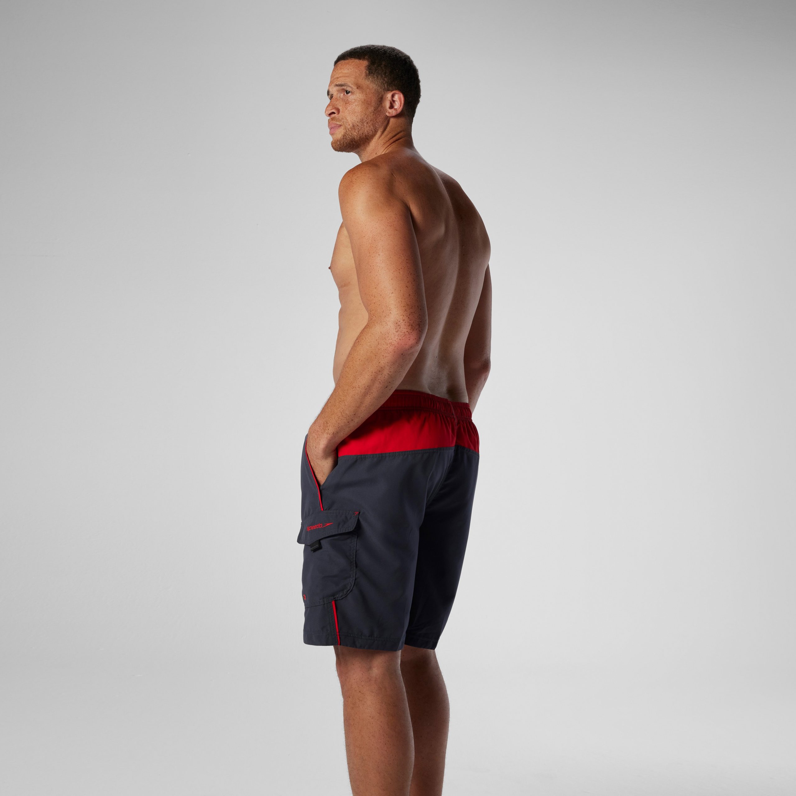 Men's Marina Sport Volley Swim Trunks Gray - Image 4