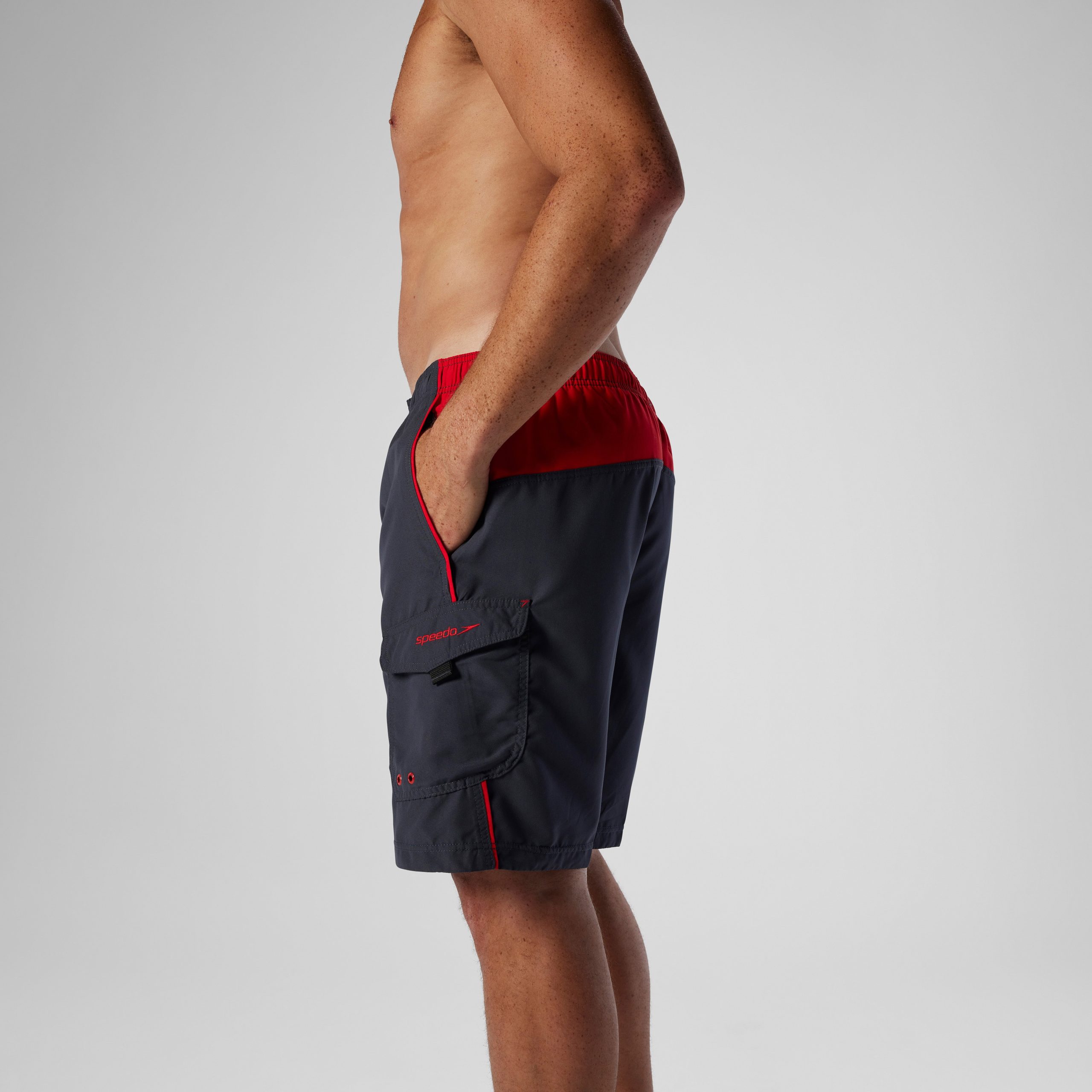 Men's Marina Sport Volley Swim Trunks Gray - Image 5