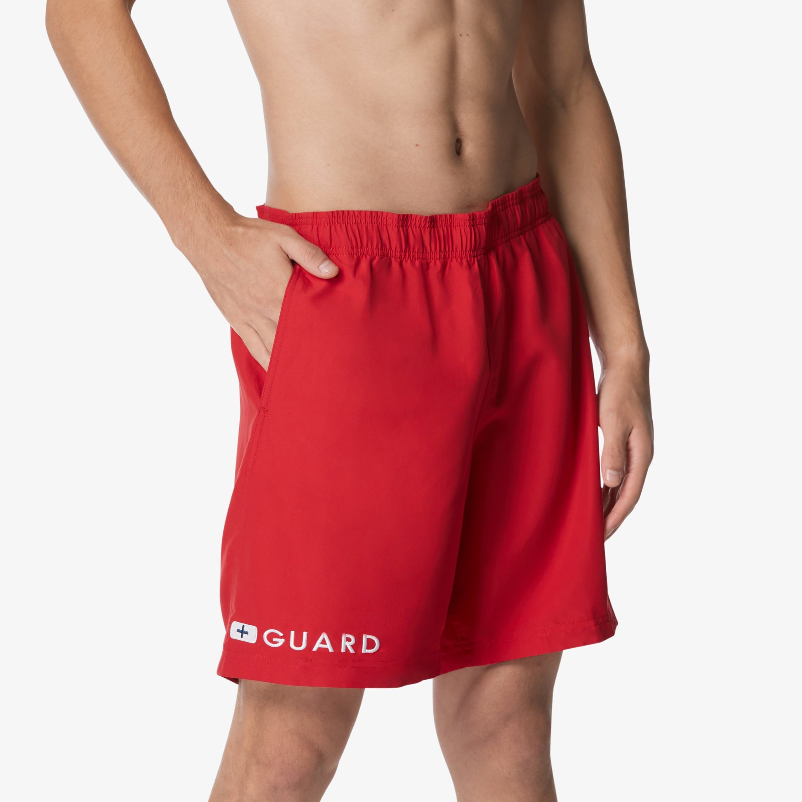 Men's Guard Volley Swim Trunks Red