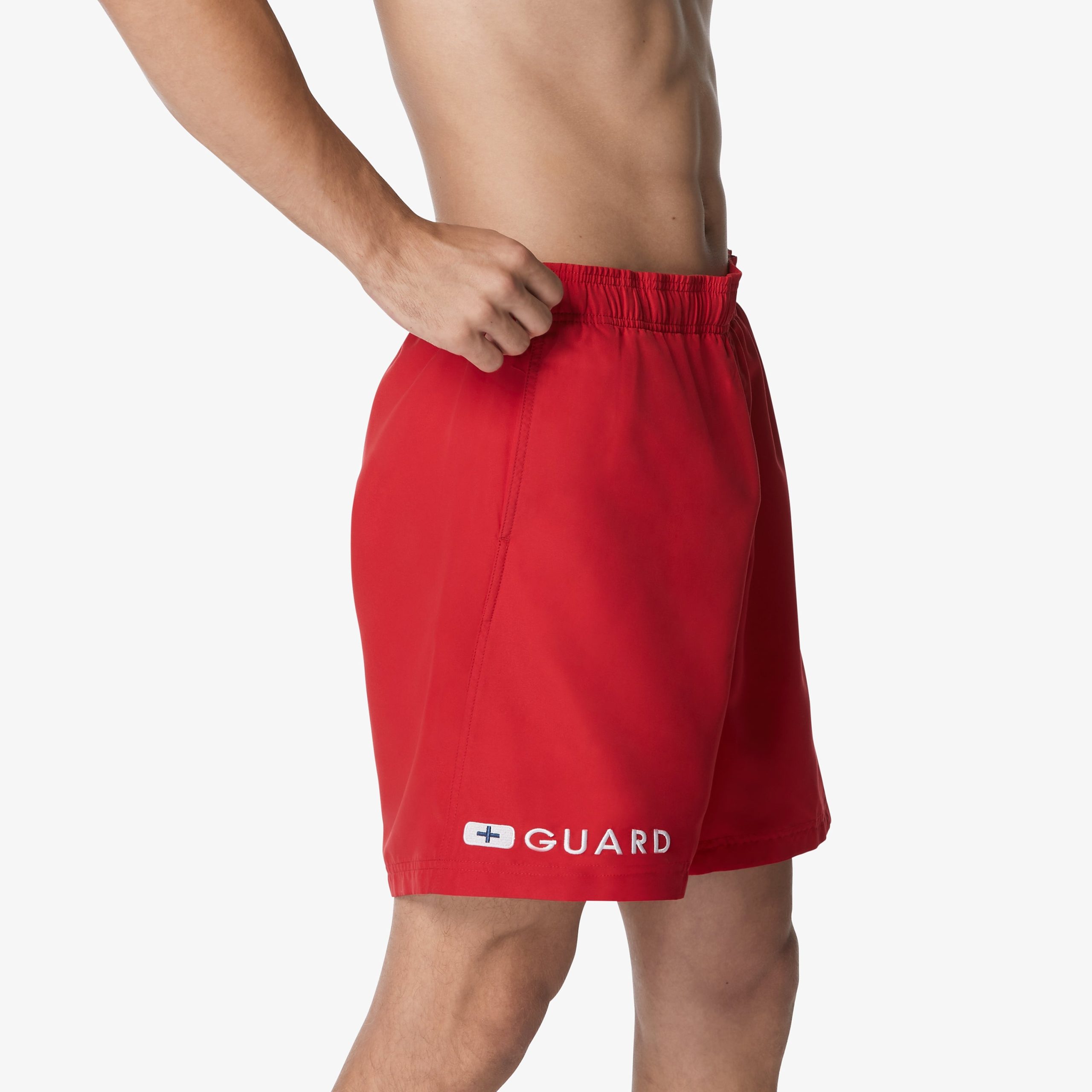 Men's Guard Volley Swim Trunks Red - Image 3