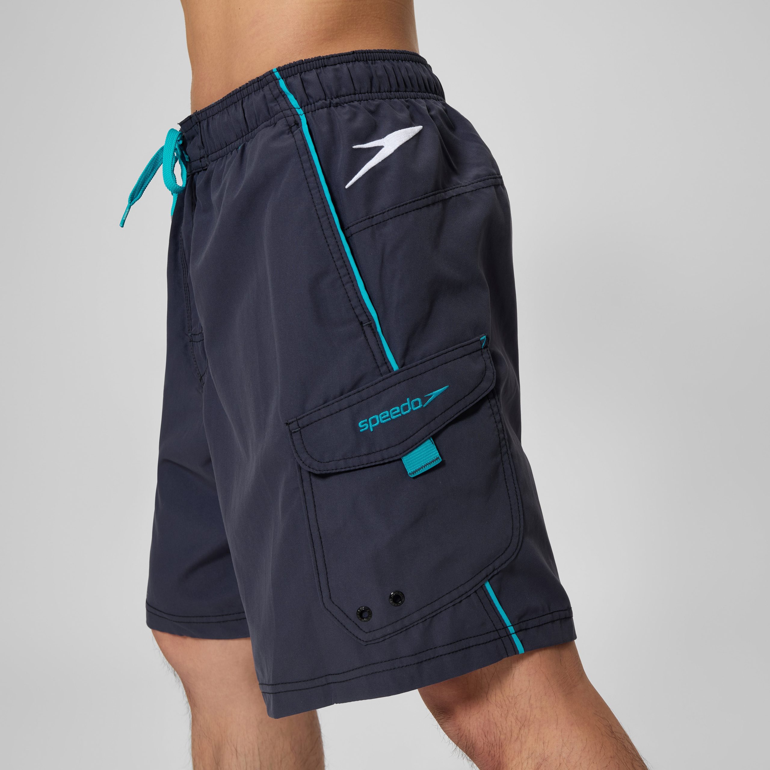 Men's Marina Volley Swim Trunks Gray - Image 4