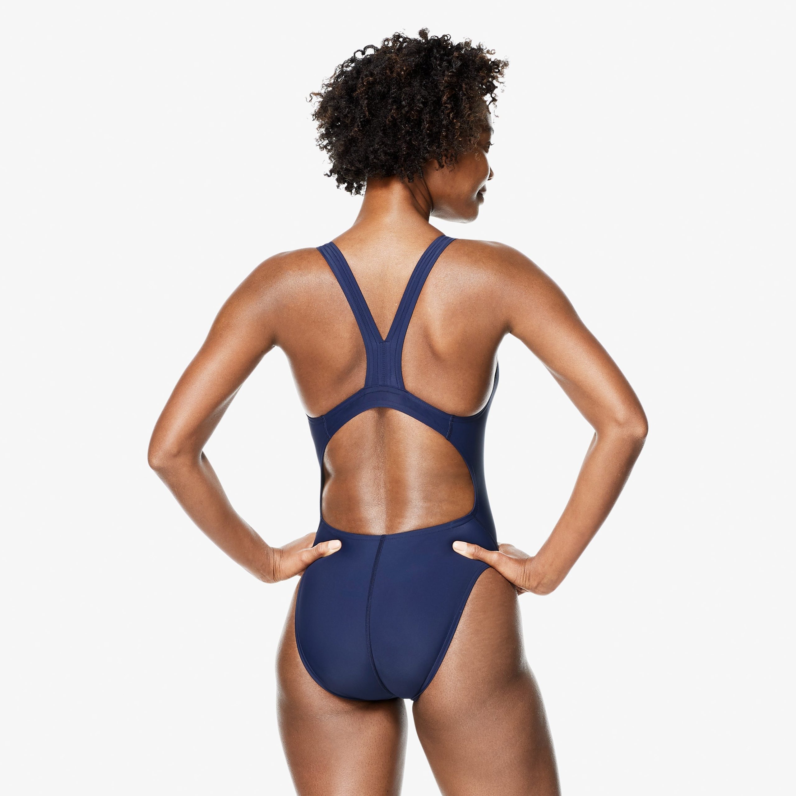 Women's Super Pro Back Solid One Piece Adult Navy - Image 2