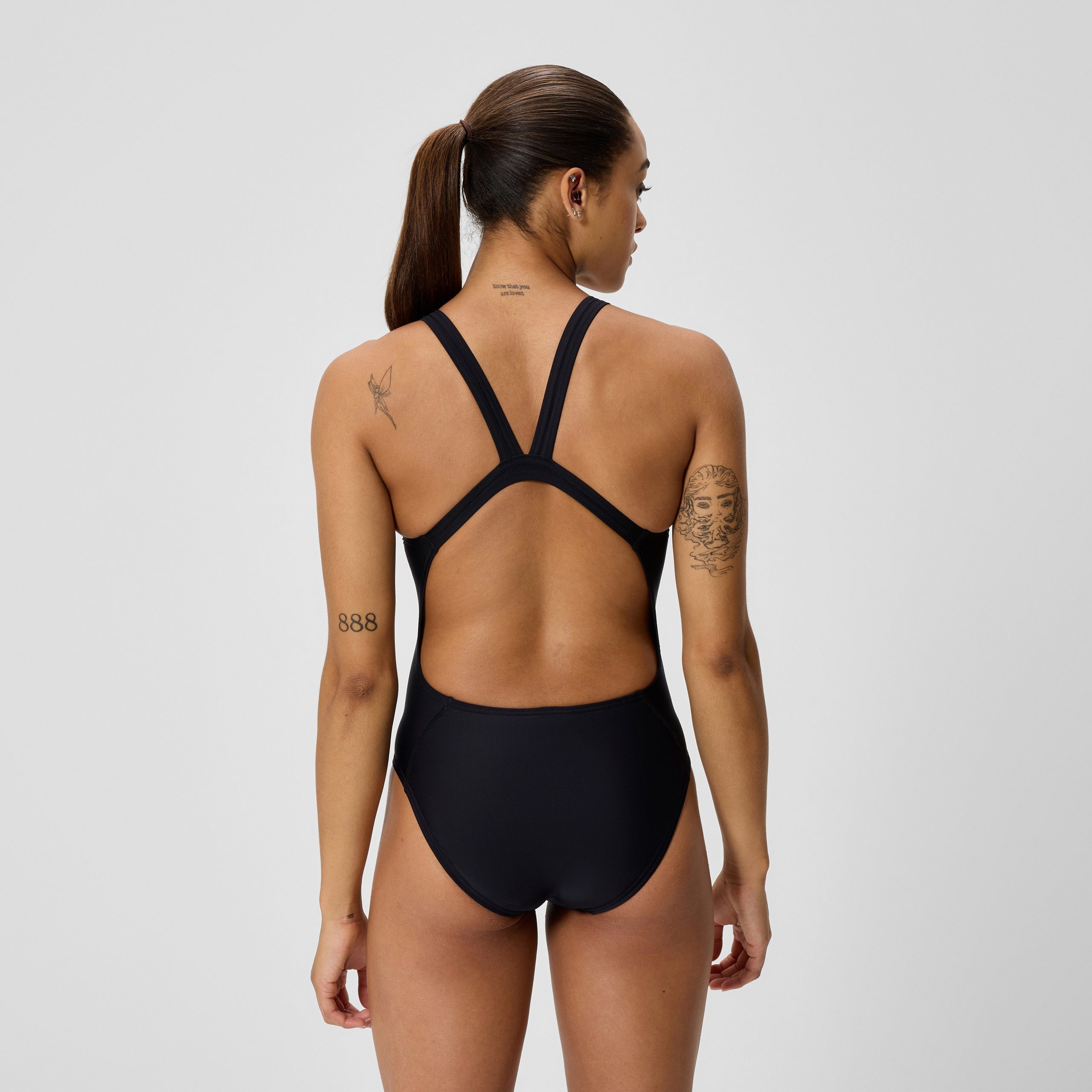 Women's Club Training Leaderback One Piece Black - Image 3