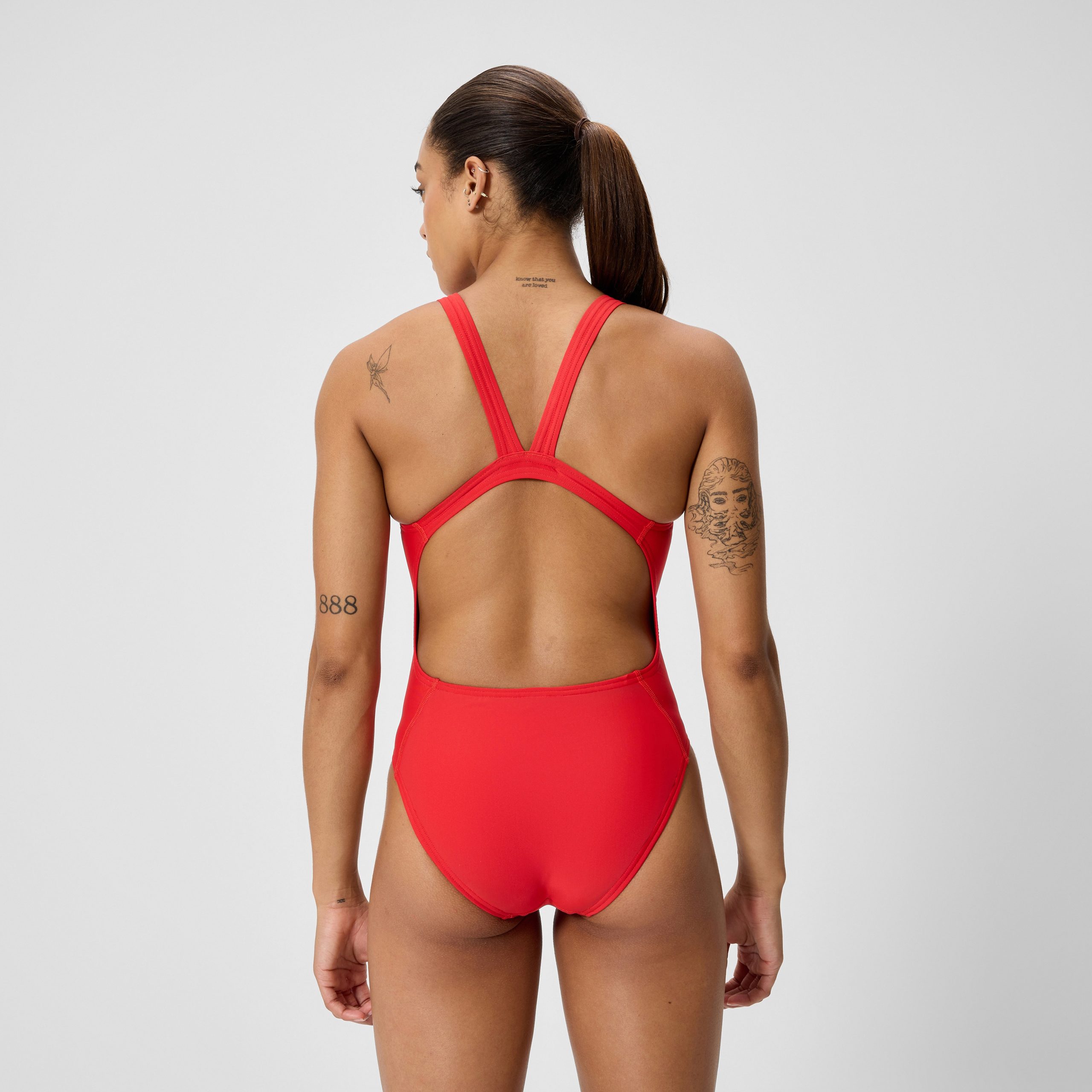 Women's Club Training Leaderback One Piece Red - Image 3