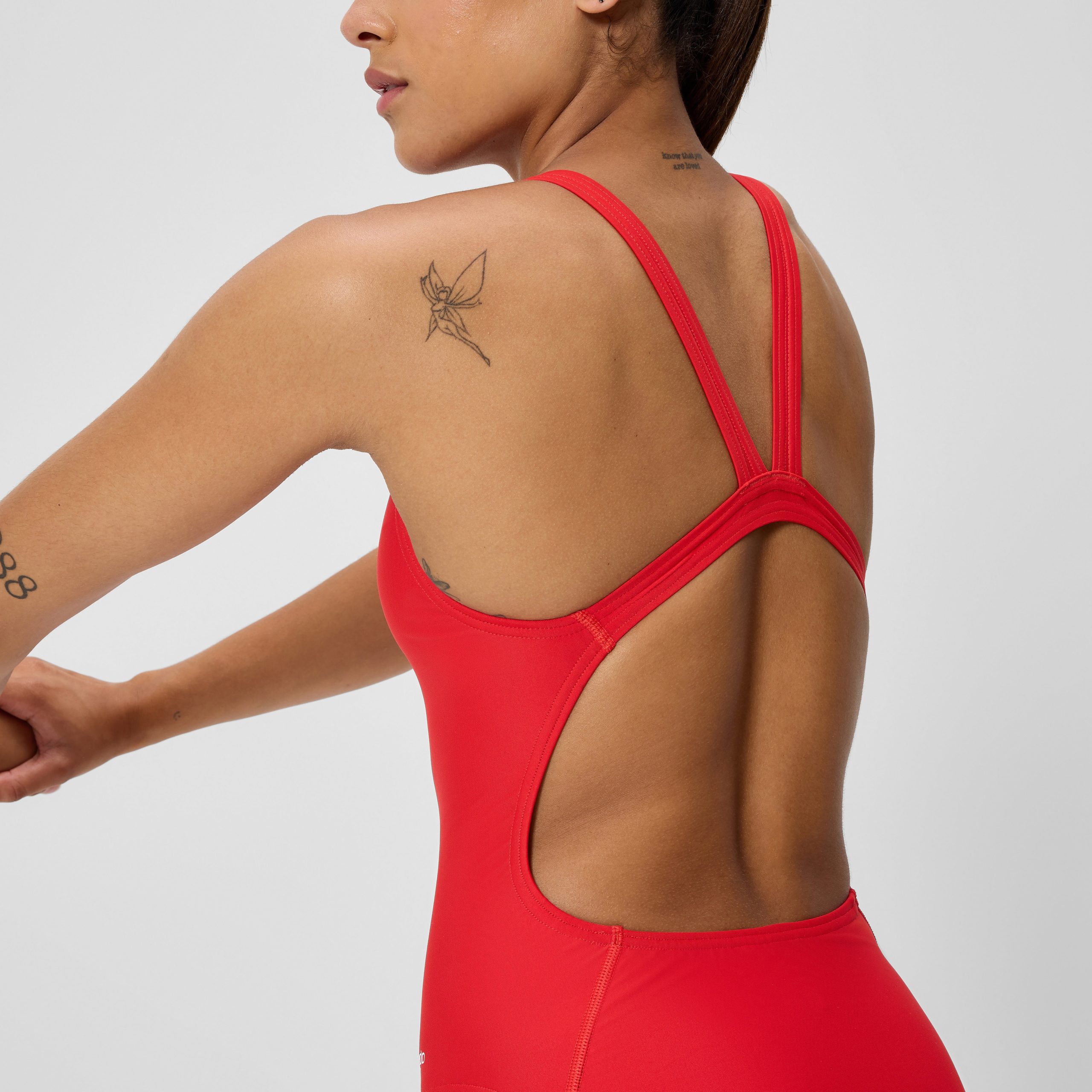Women's Club Training Leaderback One Piece Red - Image 8