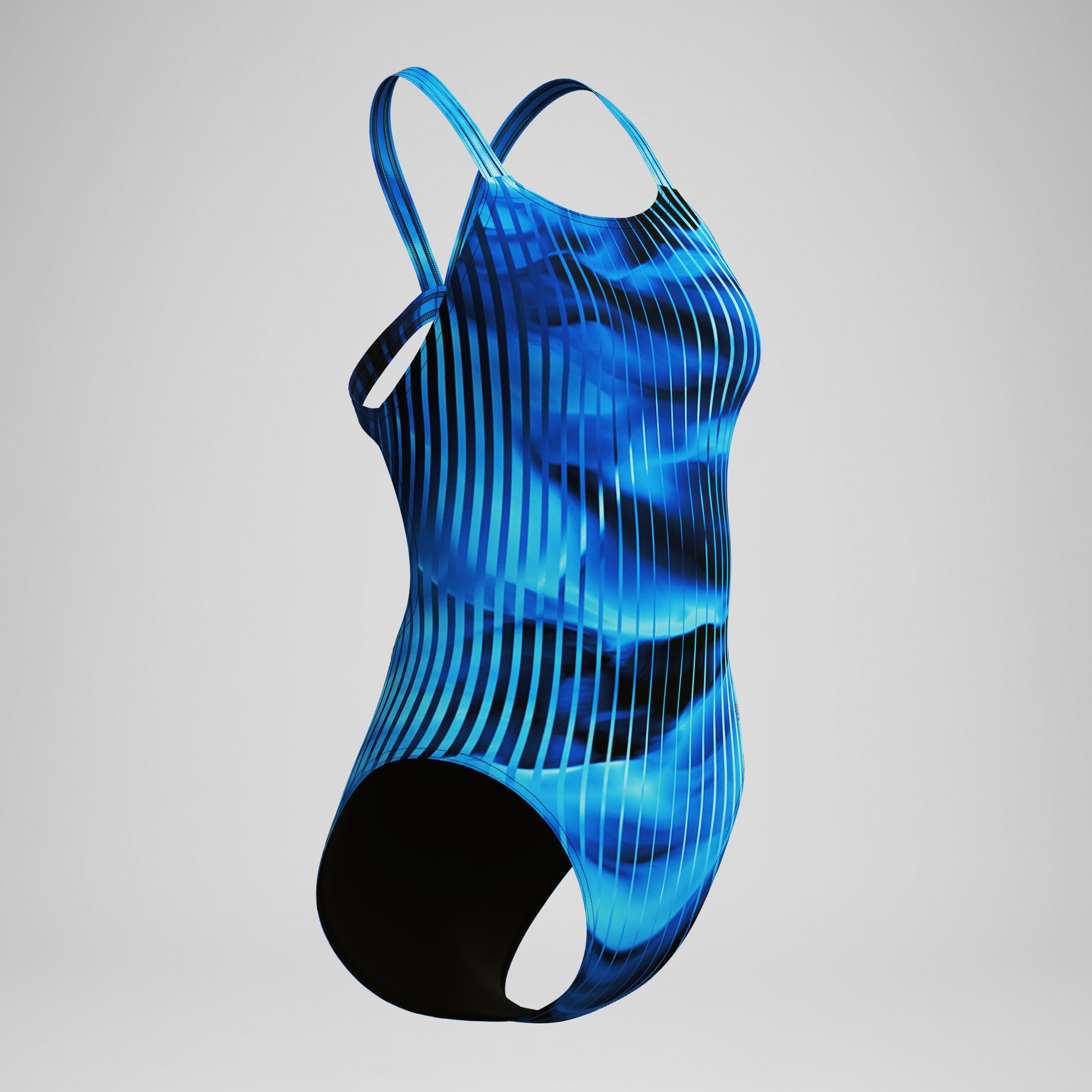 Women's Club Training Printed Leaderback One Piece Blue - Image 5
