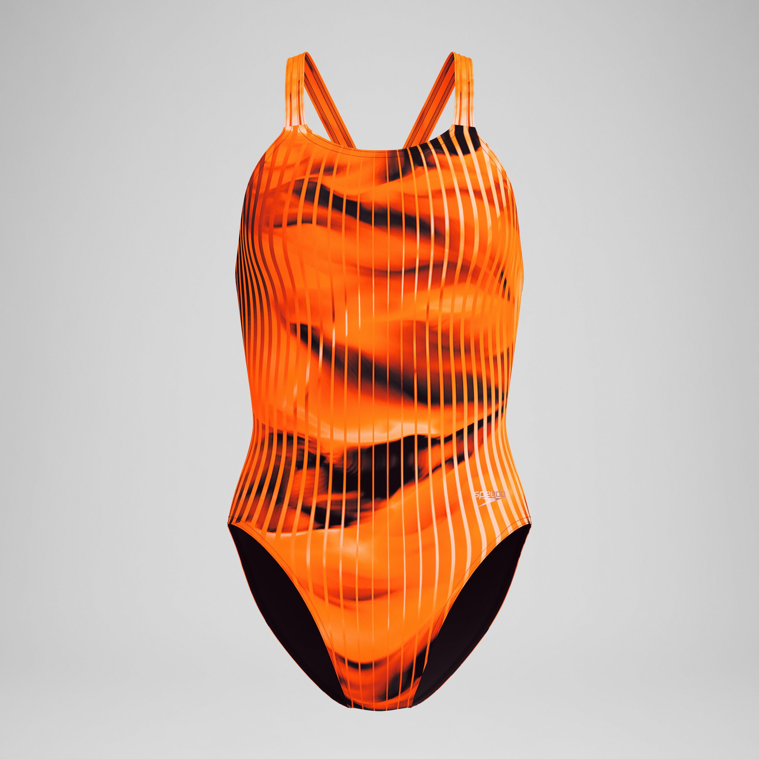 Women's Club Training Printed Leaderback One Piece Orange - Image 4
