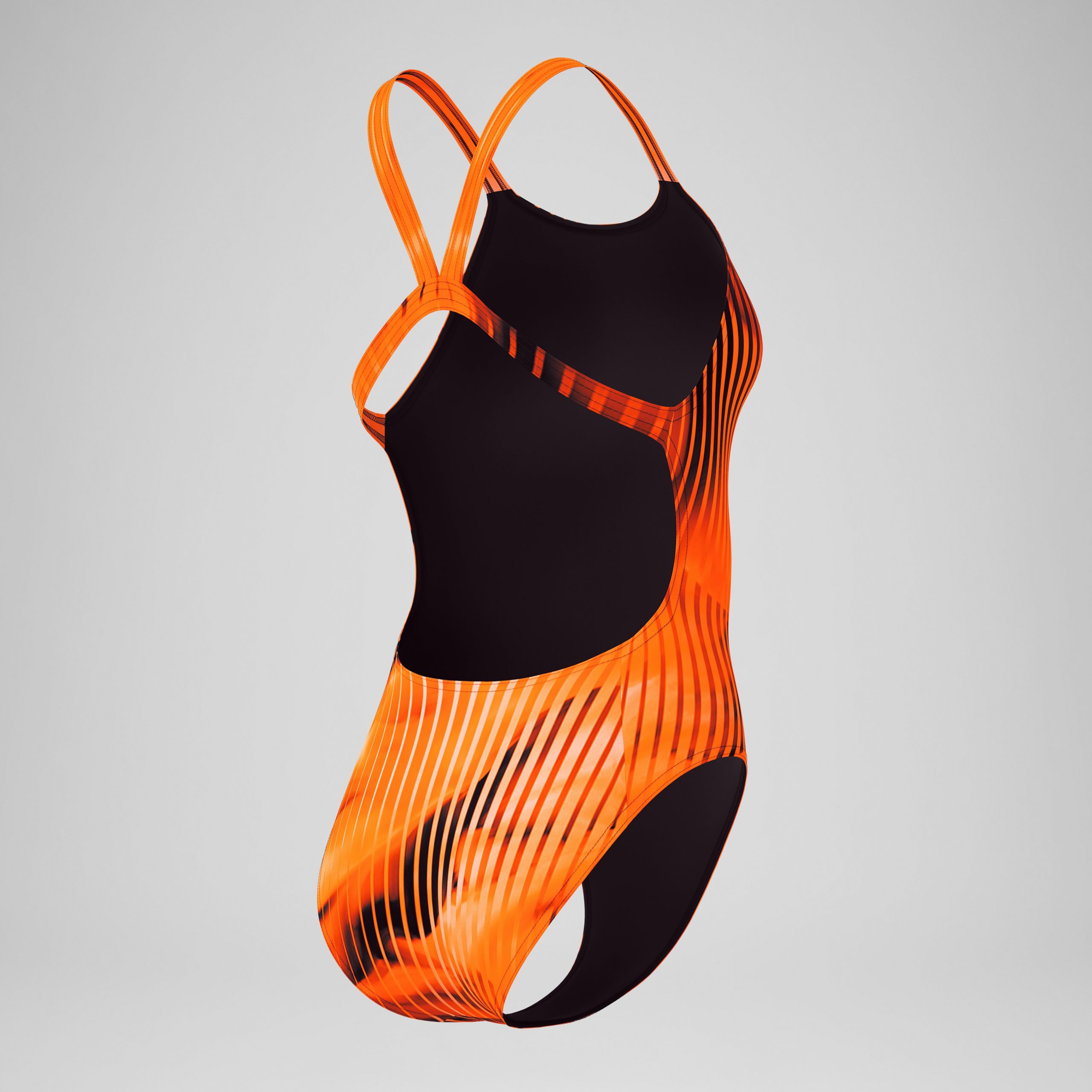 Women's Club Training Printed Leaderback One Piece Orange - Image 7