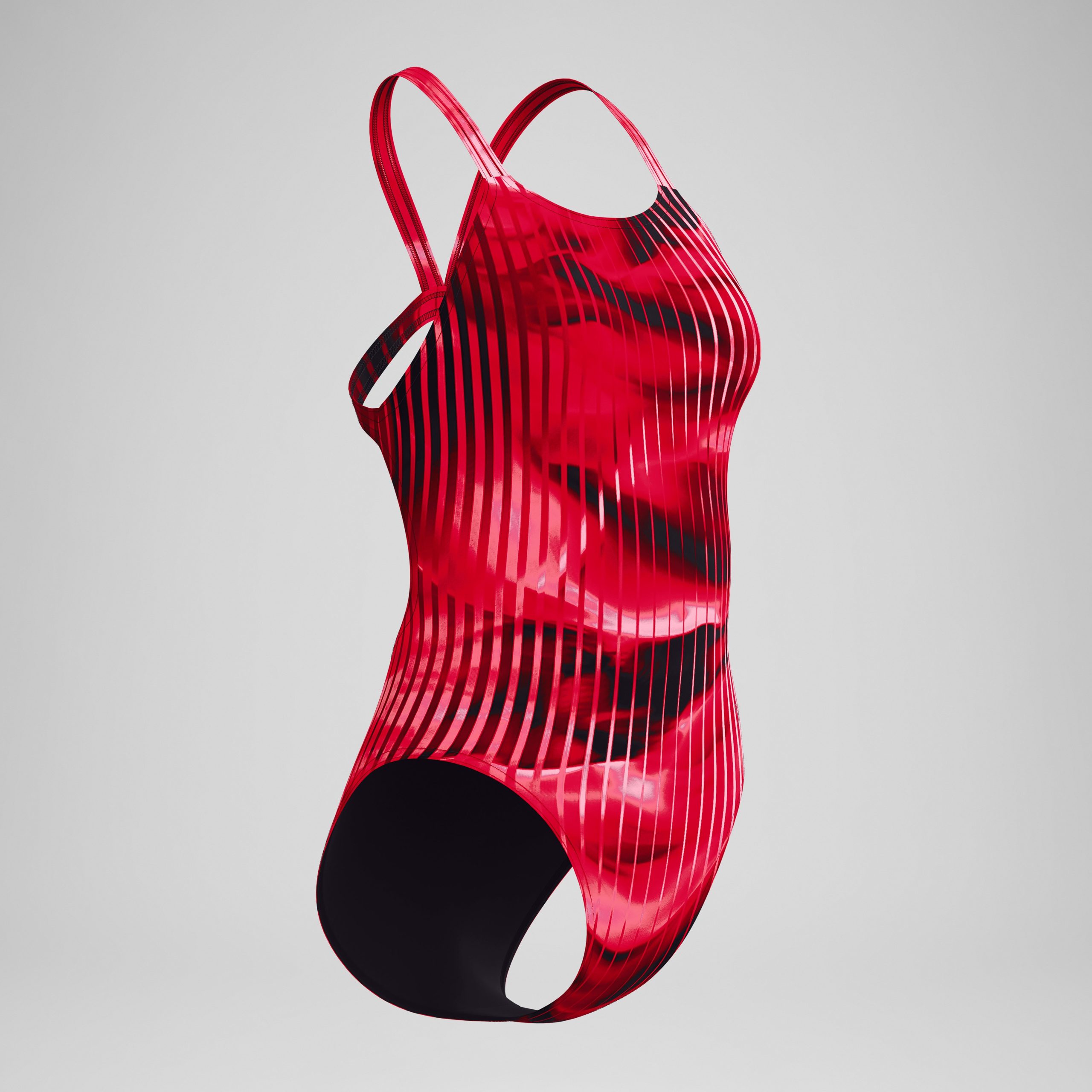 Women's Club Training Printed Leaderback One Piece Red - Image 5