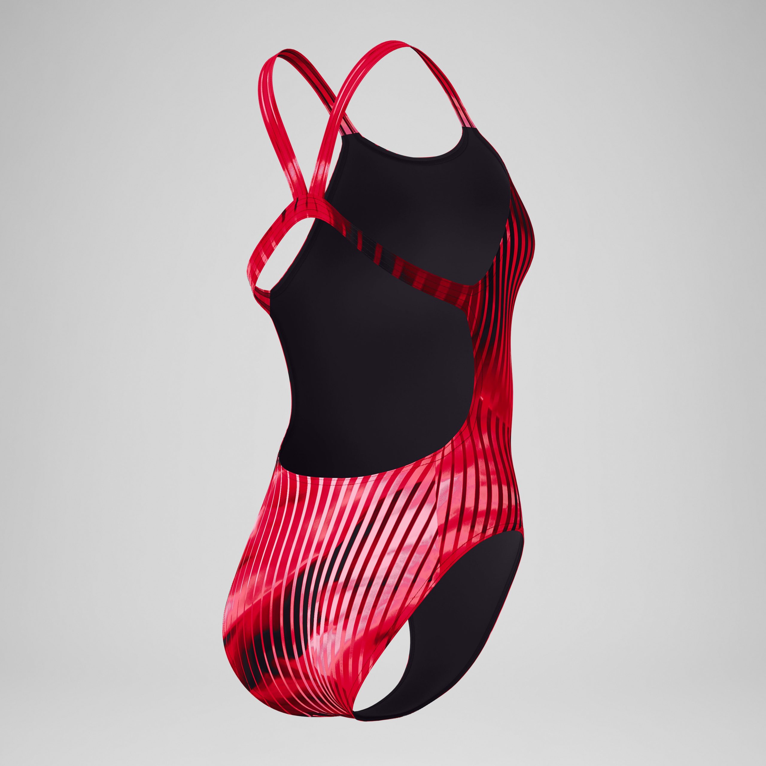 Women's Club Training Printed Leaderback One Piece Red - Image 7