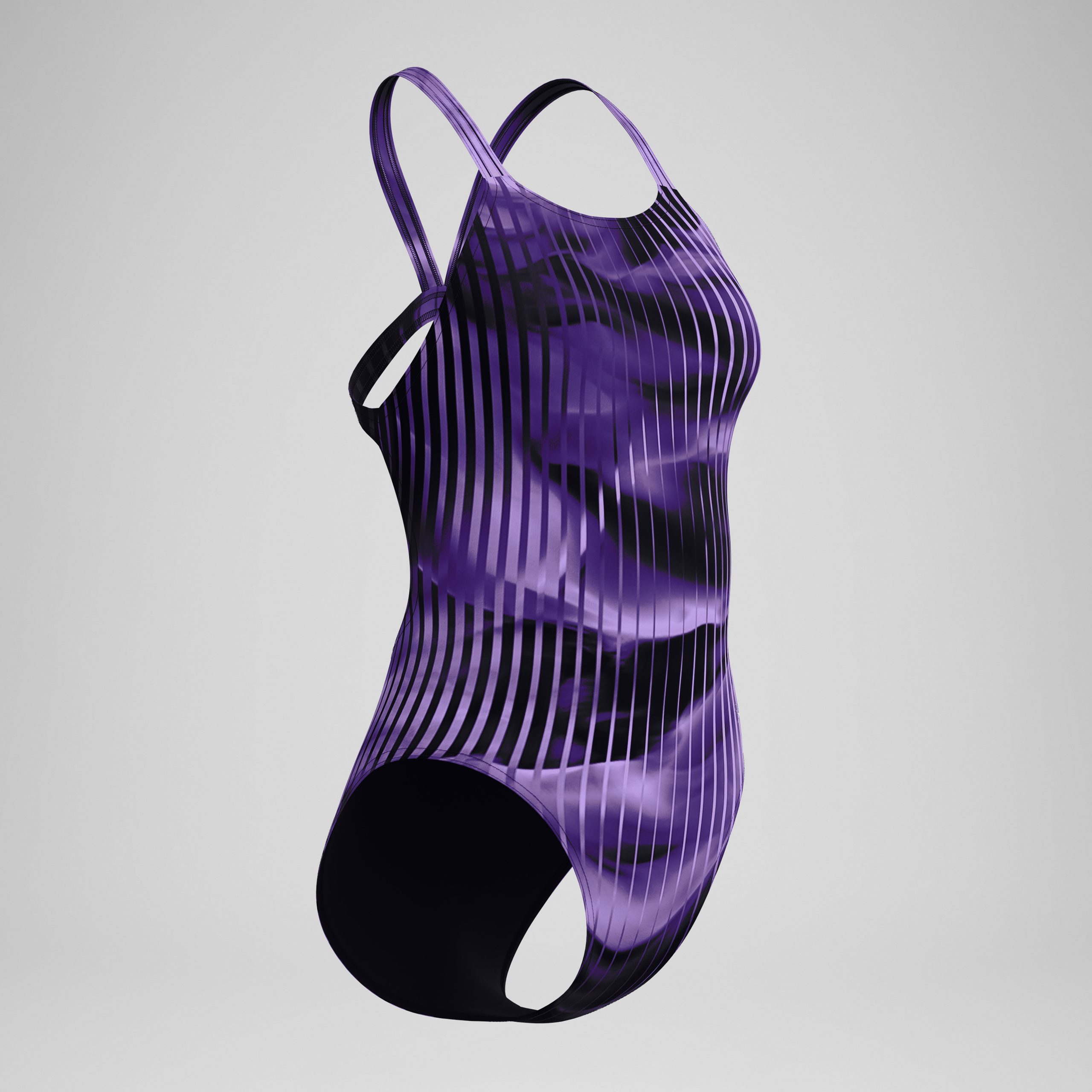 Women's Club Training Printed Leaderback One Piece Purple - Image 5