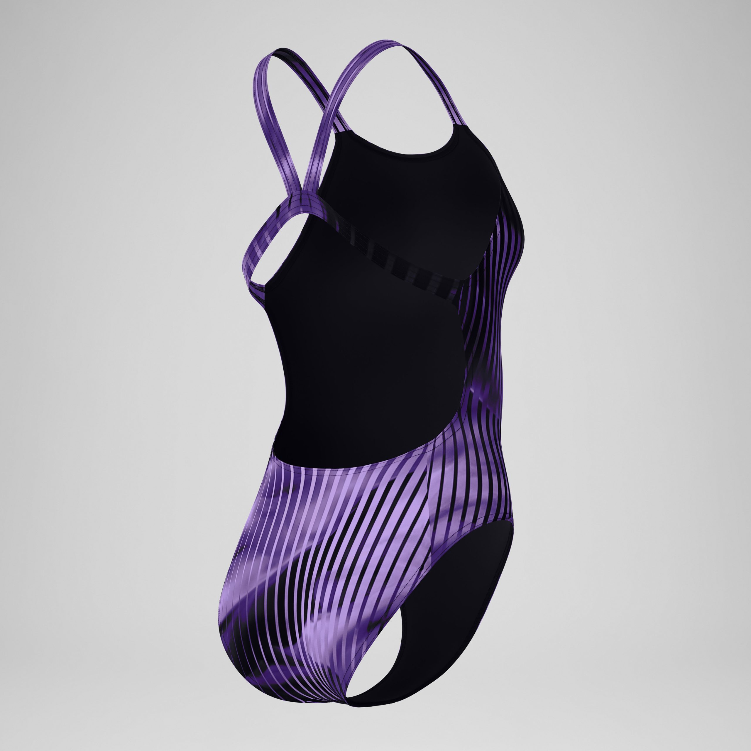 Women's Club Training Printed Leaderback One Piece Purple - Image 7