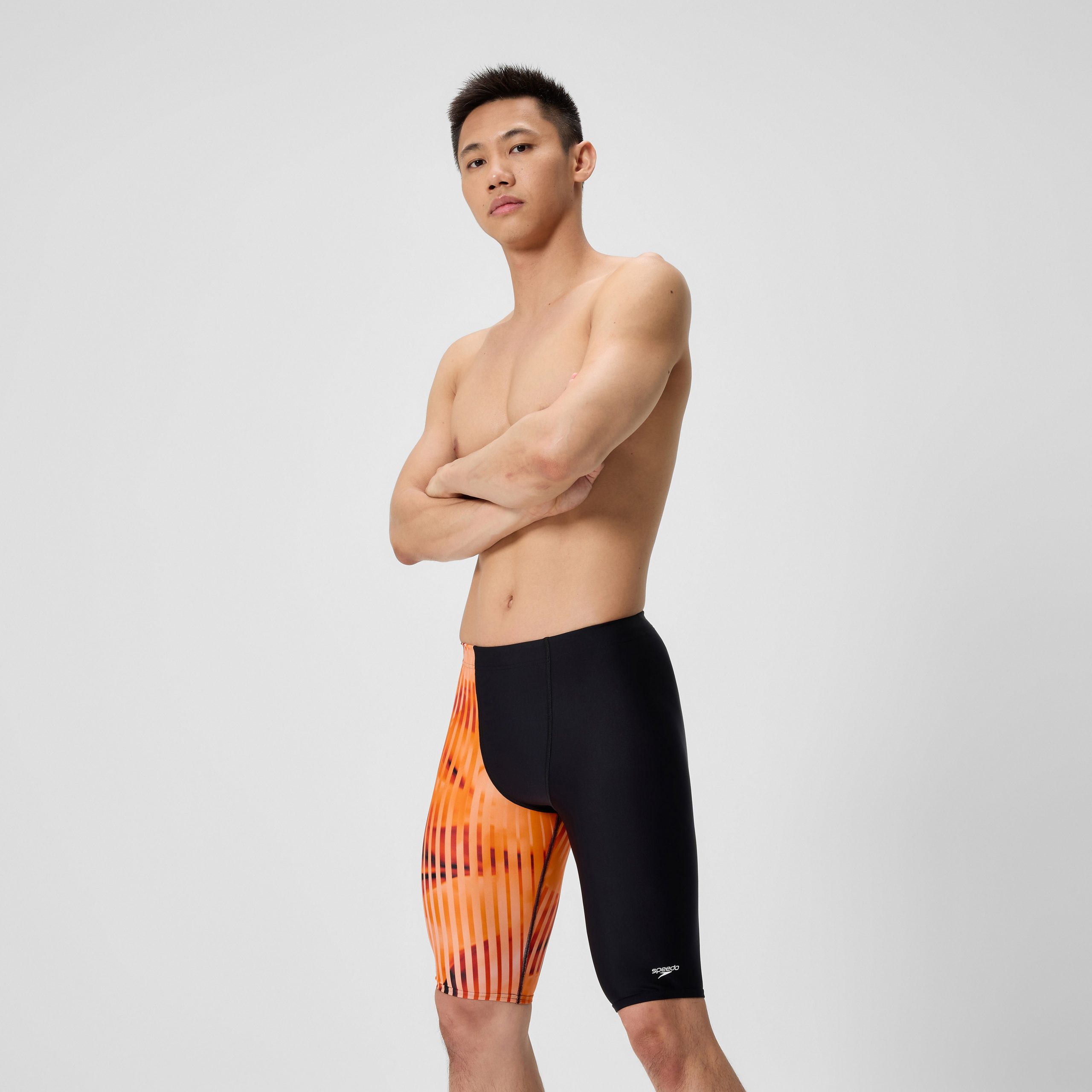 Men's Club Training Printed Jammer Orange/Black - Image 2
