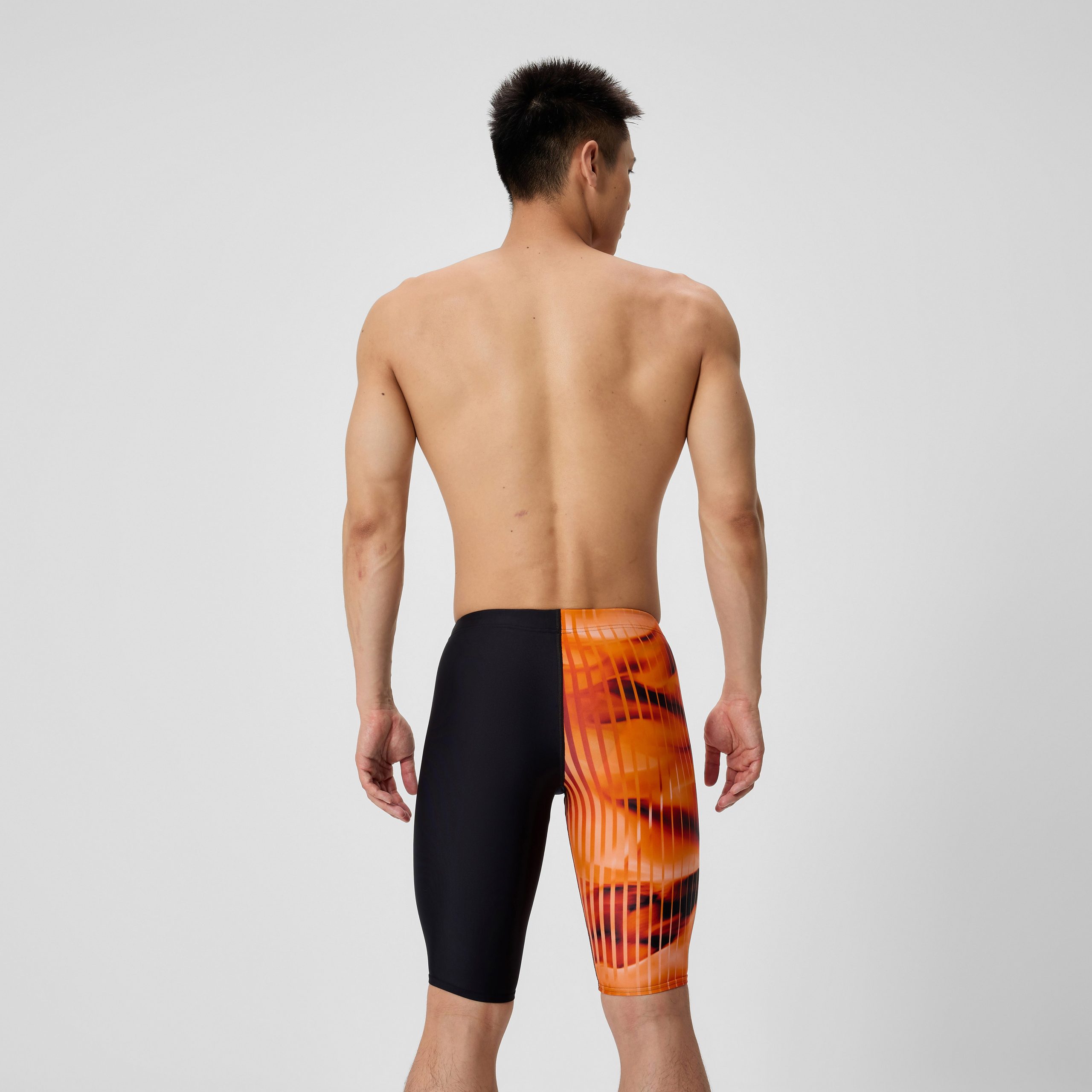 Men's Club Training Printed Jammer Orange/Black - Image 3