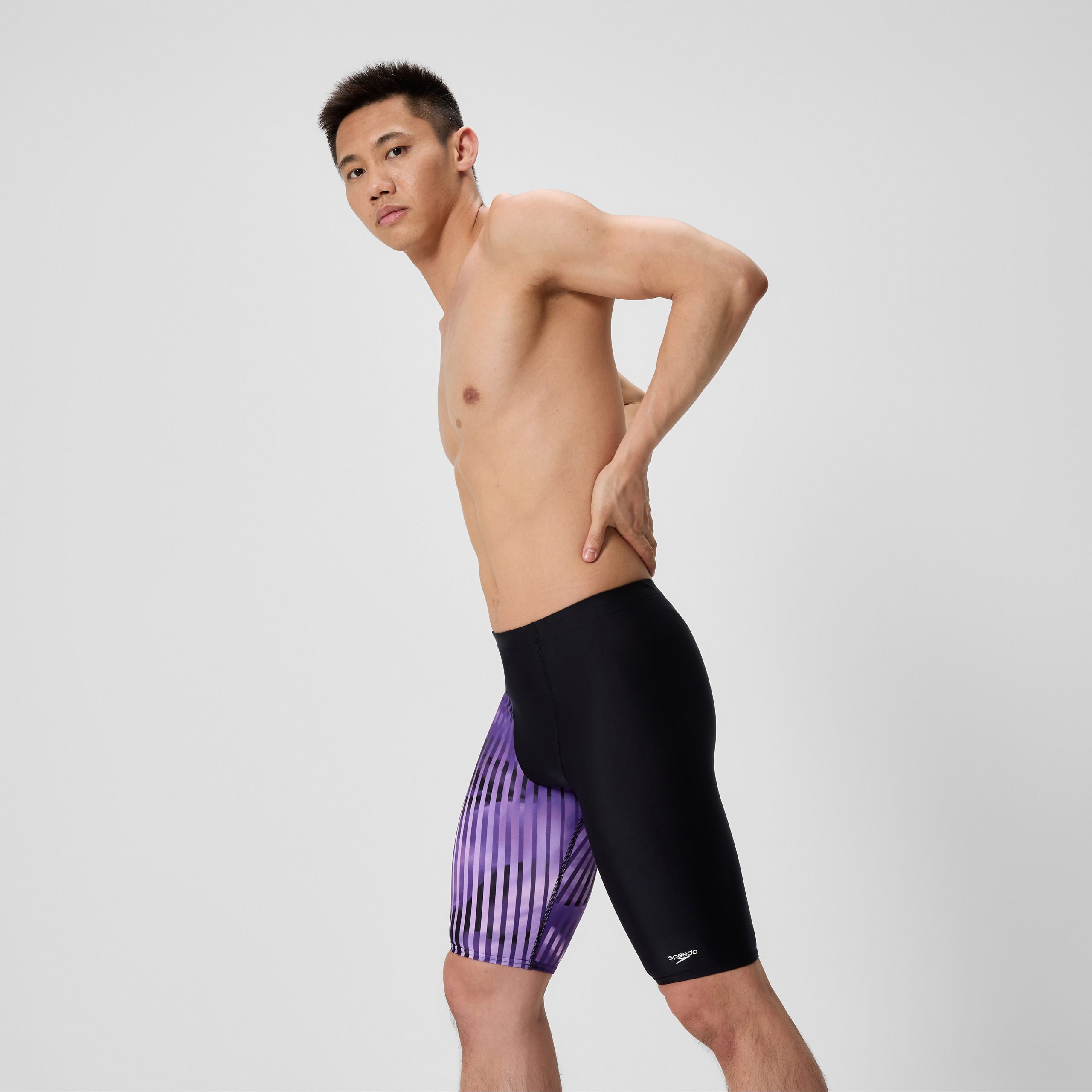 Men's Club Training Printed Jammer Purple - Image 2