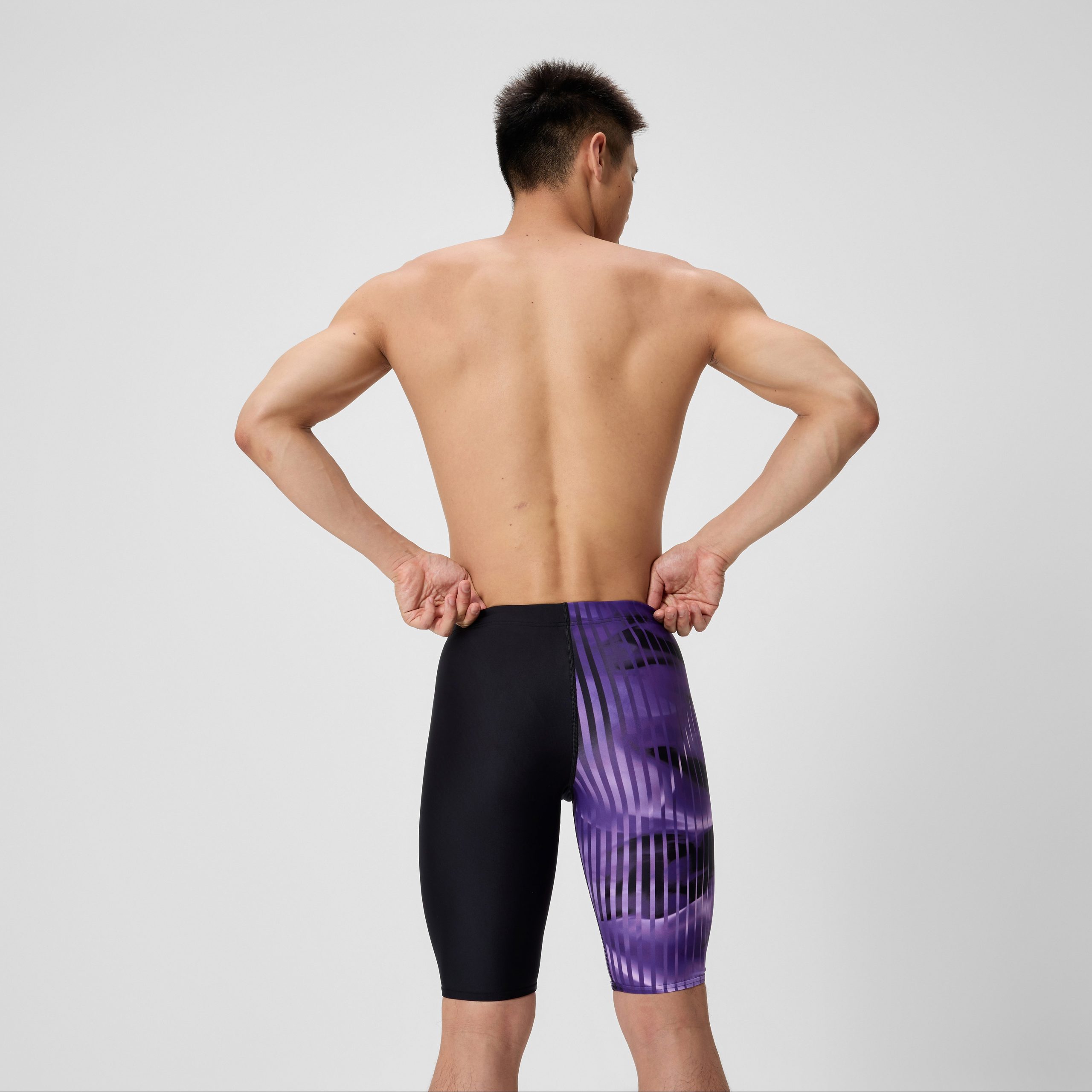 Men's Club Training Printed Jammer Purple - Image 3