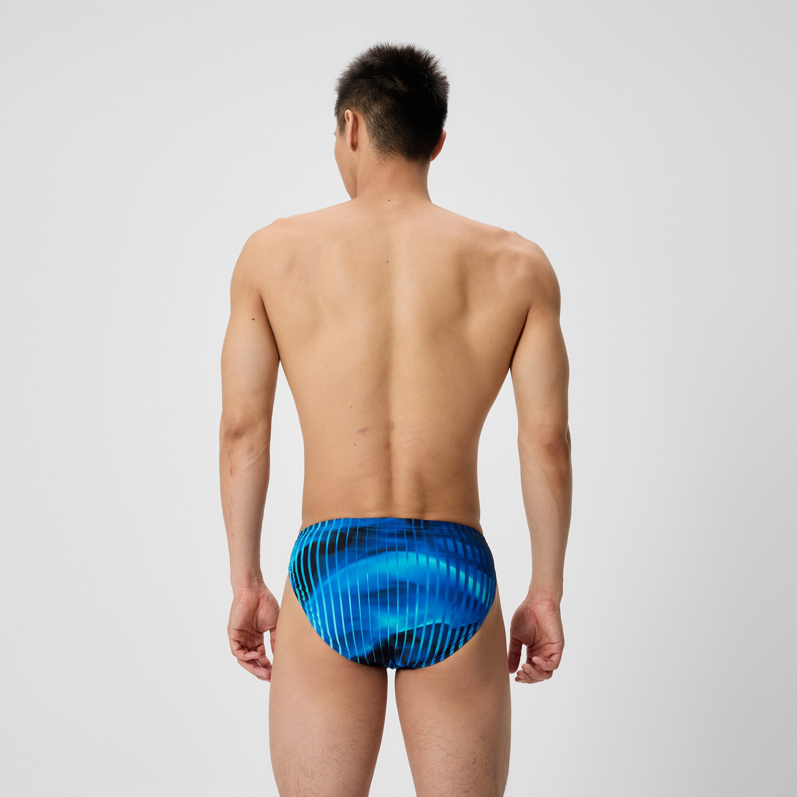 Men's Club Training Printed Brief Blue - Image 3