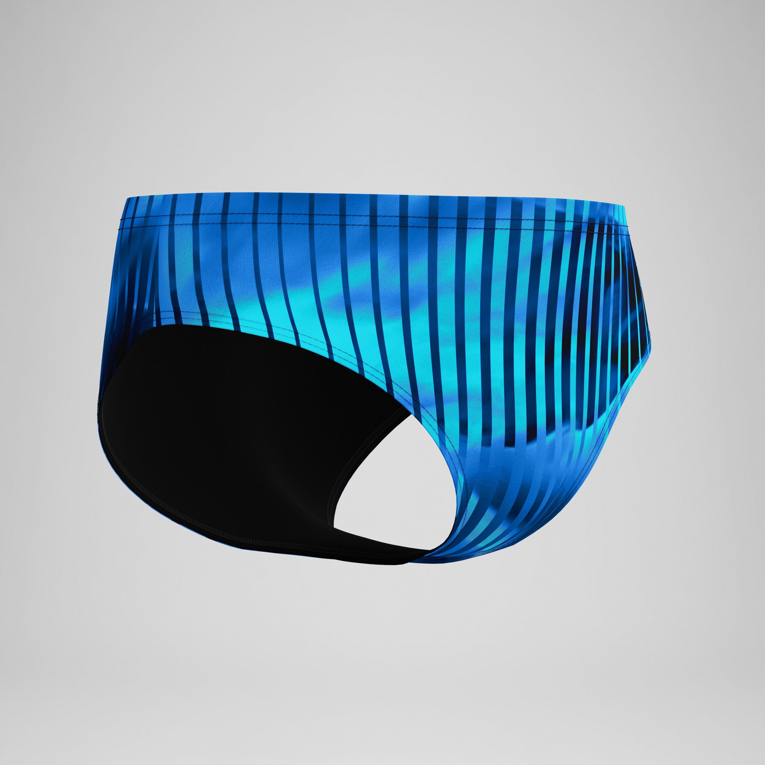 Men's Club Training Printed Brief Blue - Image 5