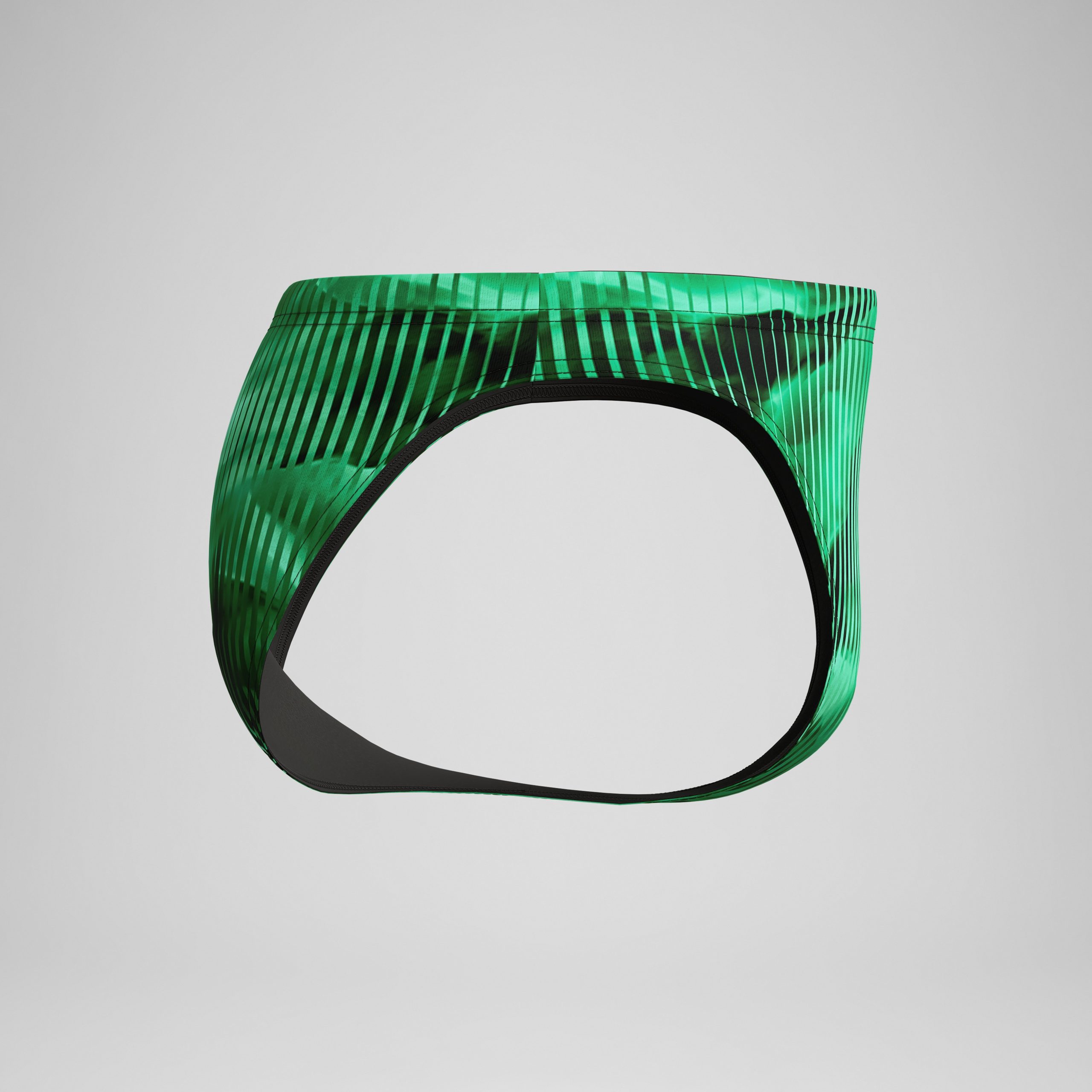 Men's Club Training Printed Brief Green/Black - Image 6