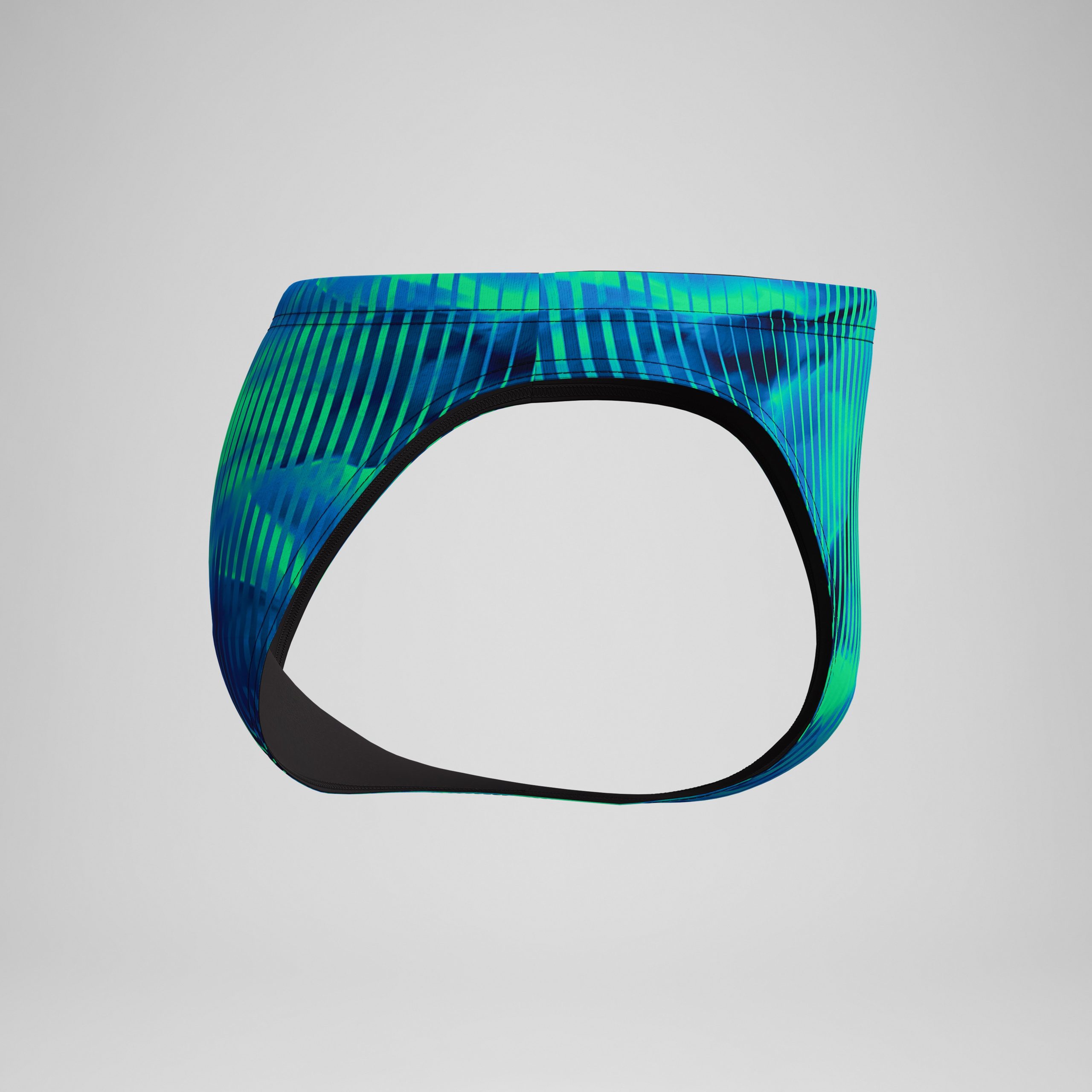 Men's Club Training Printed Brief Blue/Green - Image 6