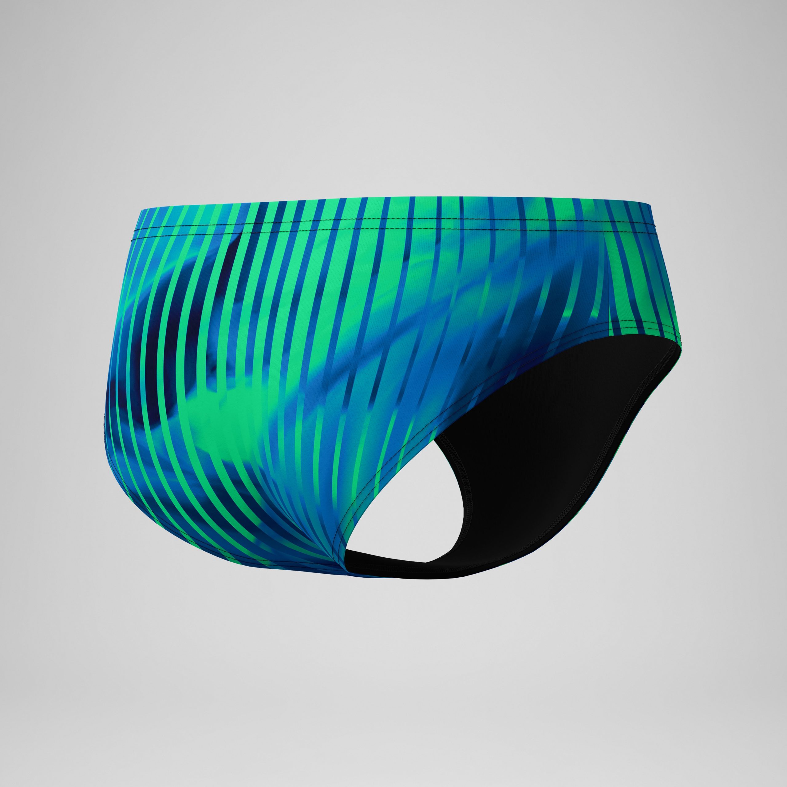 Men's Club Training Printed Brief Blue/Green - Image 7